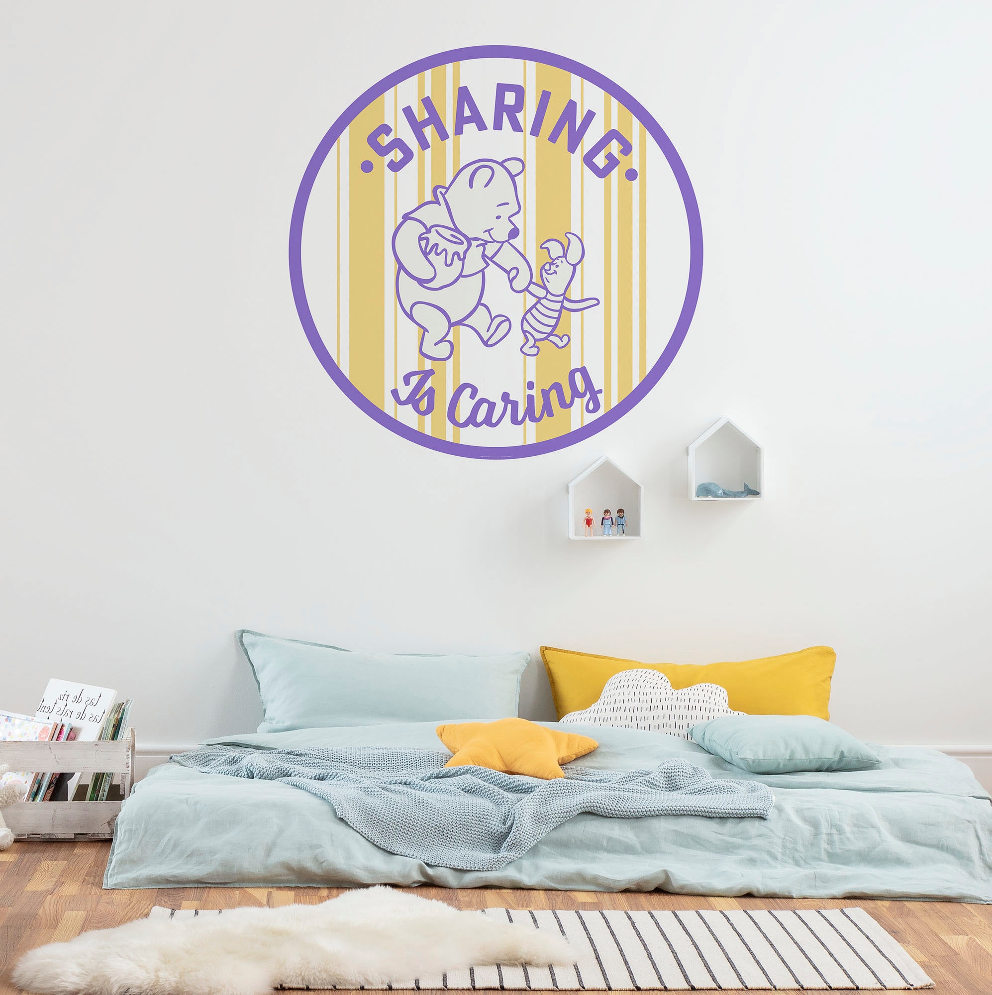 Komar Wandtattoo »selbstklebendes Vlies - Winnie the Pooh Sharing - Größe 125 x 125 cm«, (1 St.), rund und selbstklebend