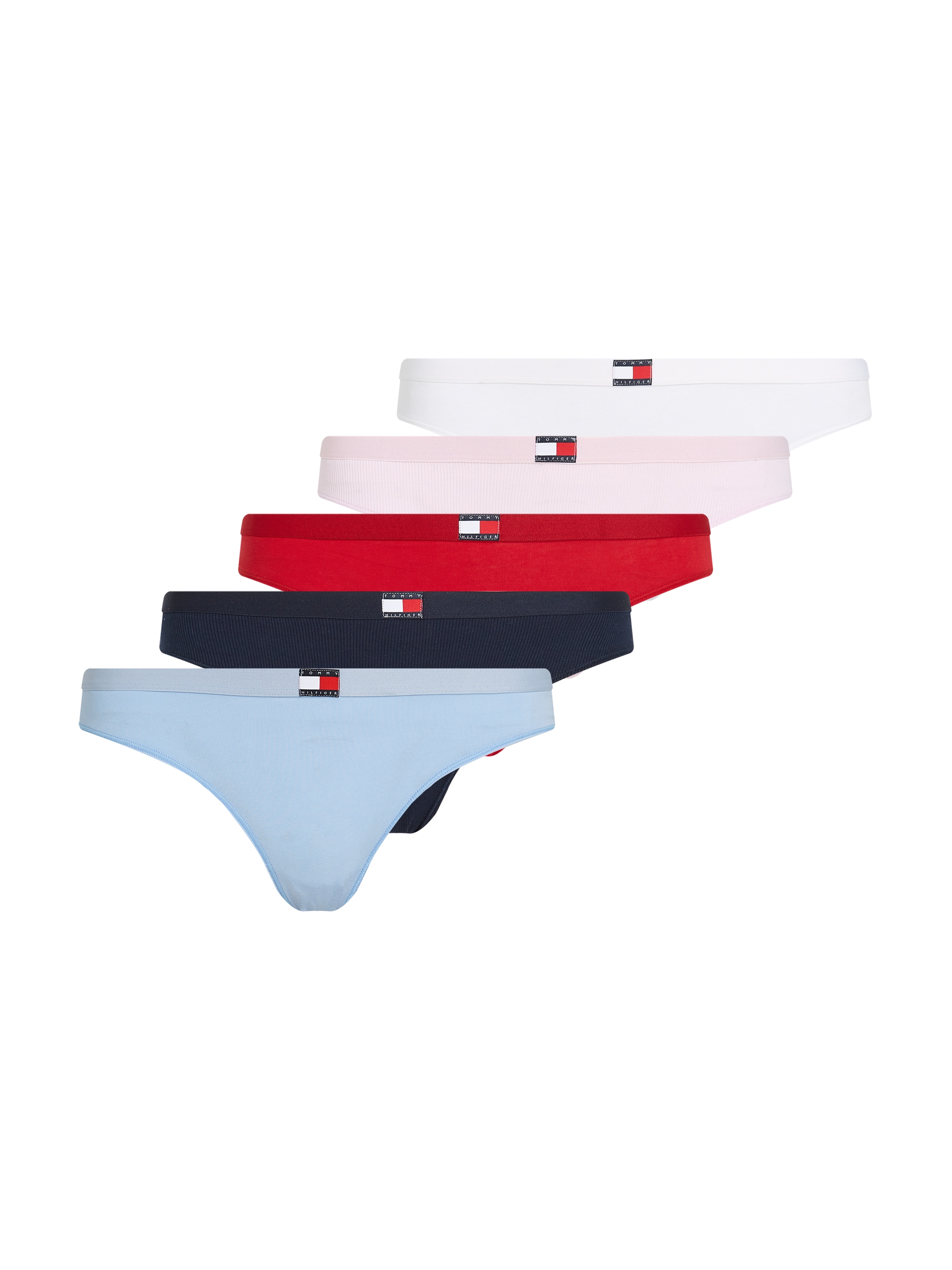 Tommy Hilfiger Underwear Tanga »5 PACK THONG«, (Packung, 5 St., 5er), mit Logo