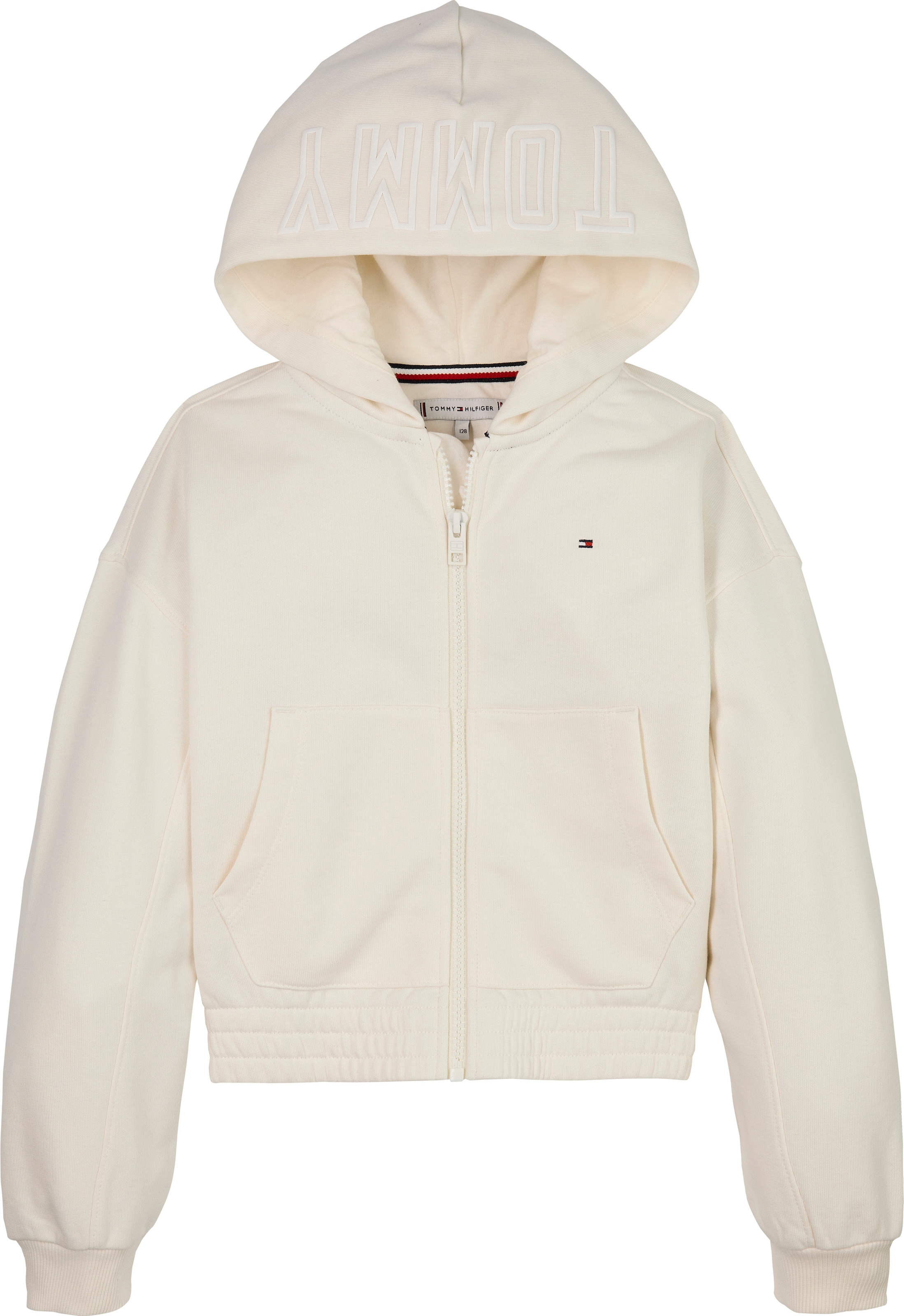 Tommy Hilfiger Kapuzensweatjacke »TOMMY PUFF PRINT ZIP THRU HOODIE« für Kinder bis 16 Jahre, Druck auf der Kapuze