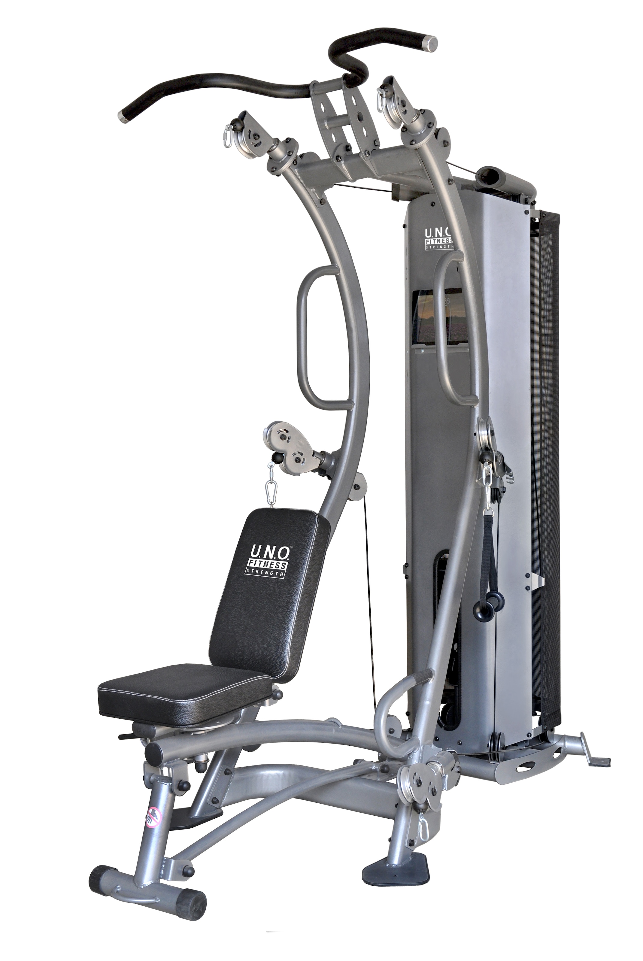 U.N.O. FITNESS Kraftstation »GX6 Seilzugstation« 20 Gewichtsblöcke silber Einheitsgröße Kraftstation
