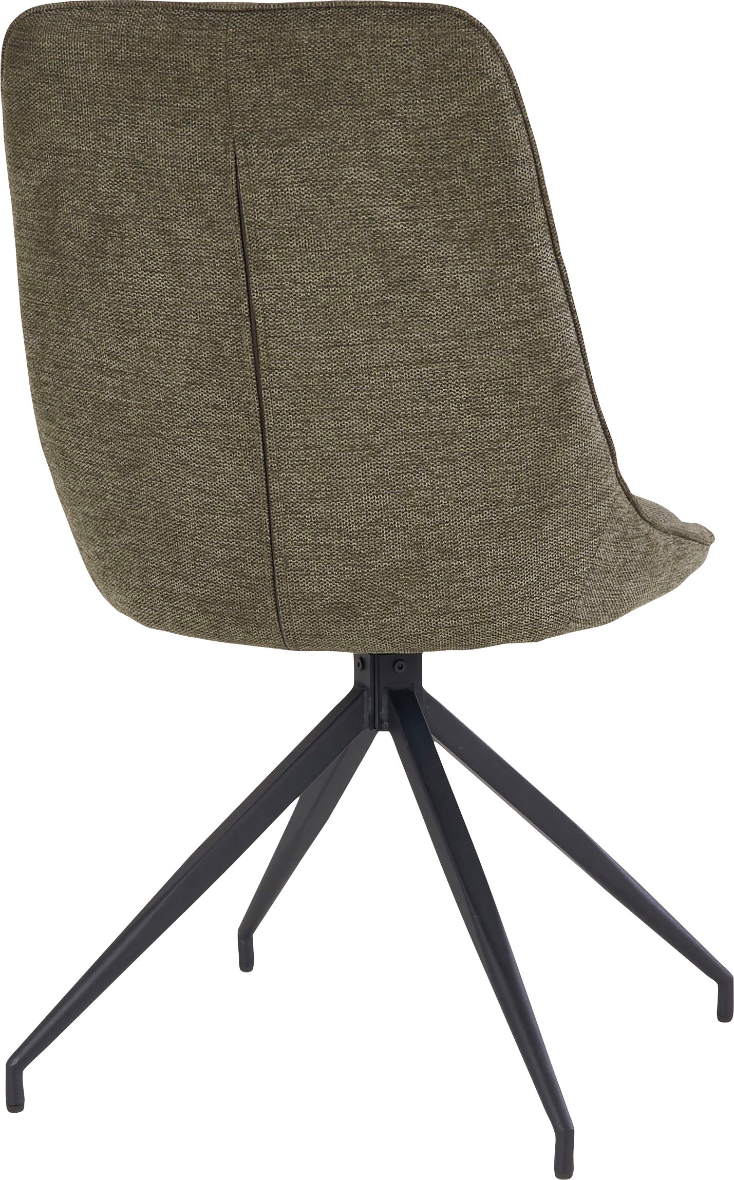 Homexperts Esszimmerstuhl, (Set), 2 St., Webstoff, Webstoff, Schwarz Eisenfüße, B 50 T 59 H 90 cm, Ohne Armlehne