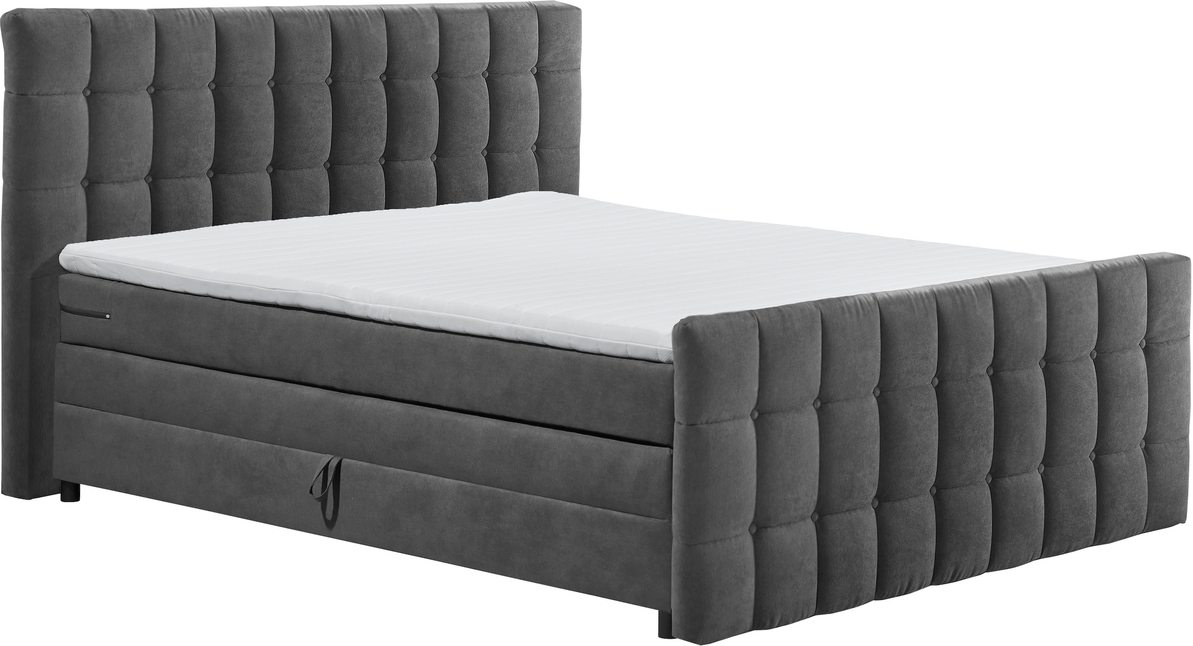 ED EXCITING DESIGN Boxspringbett »Mendoza«, inkl. Bettkasten, erhältlich in den Breiten 160cm & 180cm