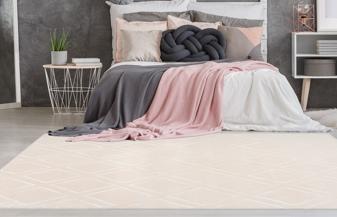 calo-deluxe Teppich "Latemar 400" rechteckig 7 mm Höhe Hoch -Tief Struktur, günstig online kaufen
