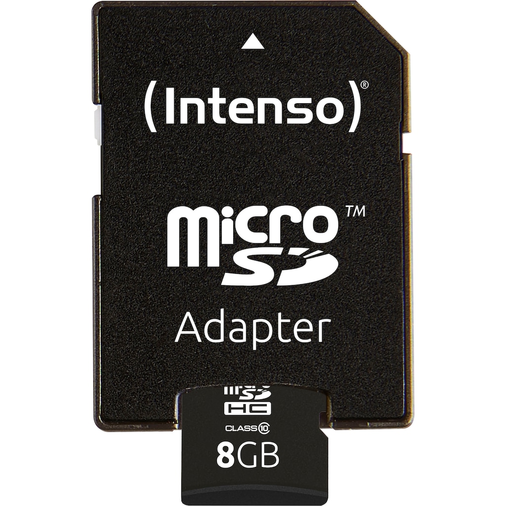 Intenso Speicherkarte »microSDHC Class 10 + SD-Adapter«, (20 MB/s Lesegeschwindigkeit)