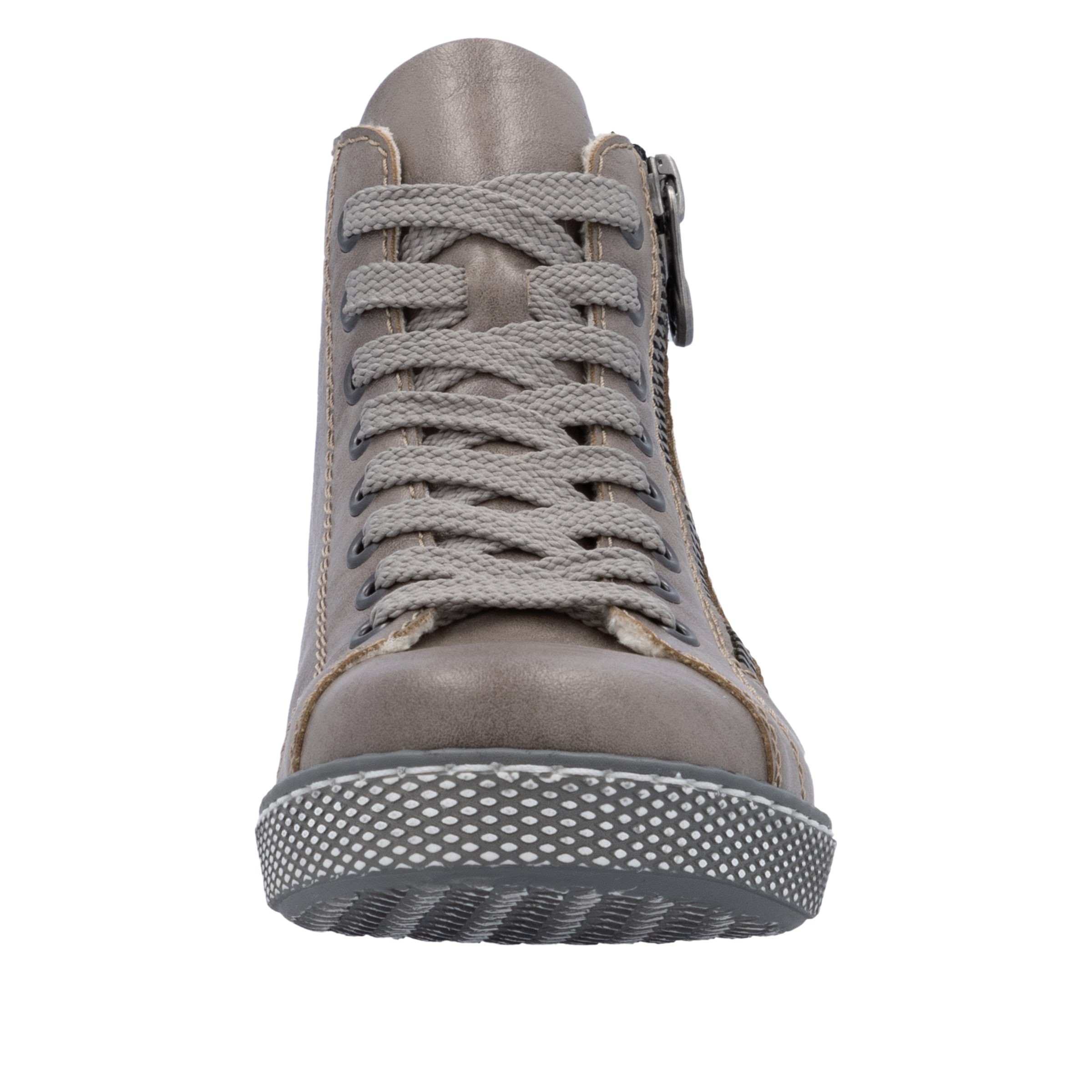 Rieker Schnürboots, Schnürstiefelette, Casual-Boots mit Reißverschluss außen