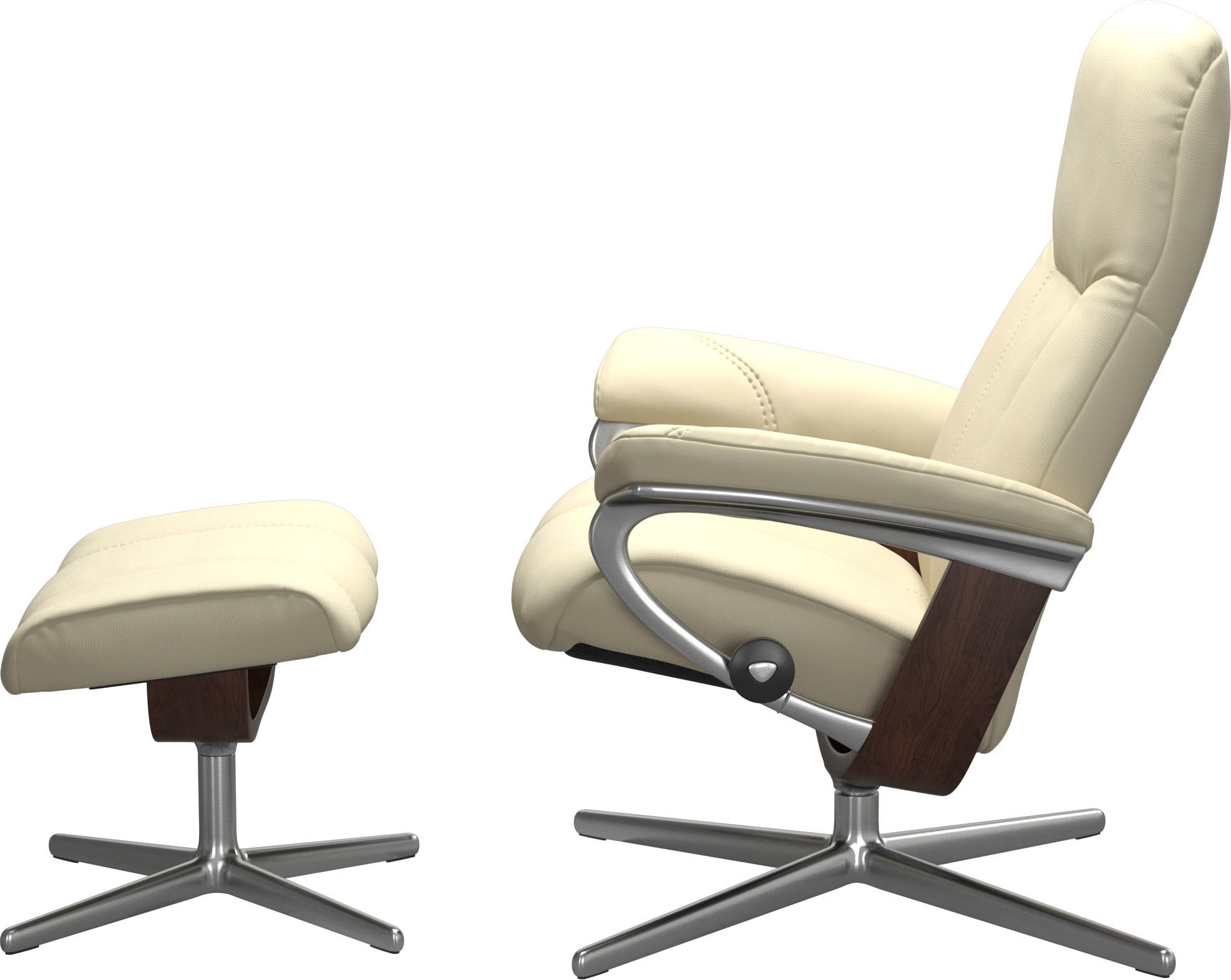 Stressless® Fußhocker »Consul«, mit Cross Base, Größe S, M & L, Holzakzent Braun