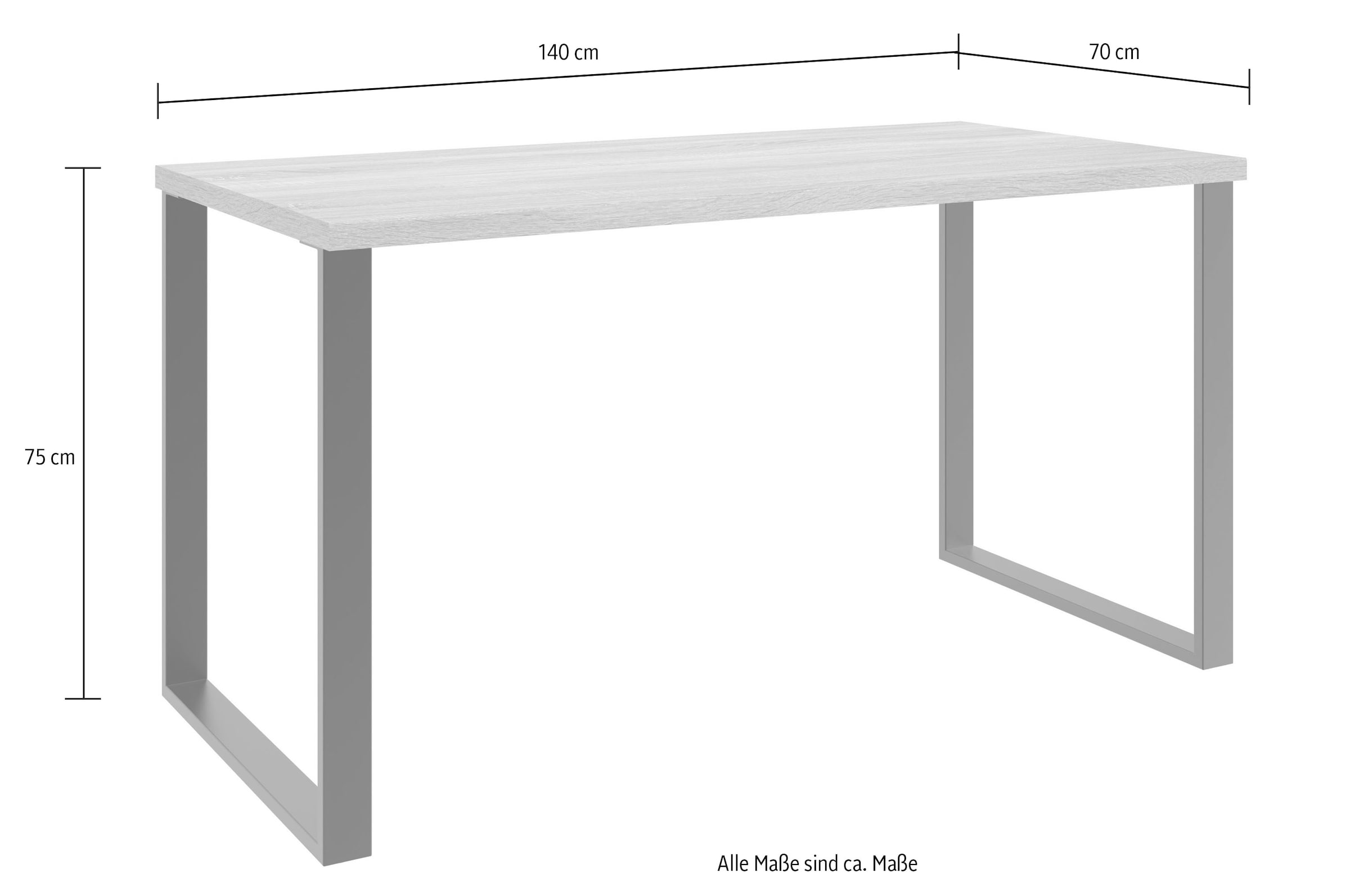 Wimex Schreibtisch »Home Desk«, Mit Metallkufen, in 3 Breiten