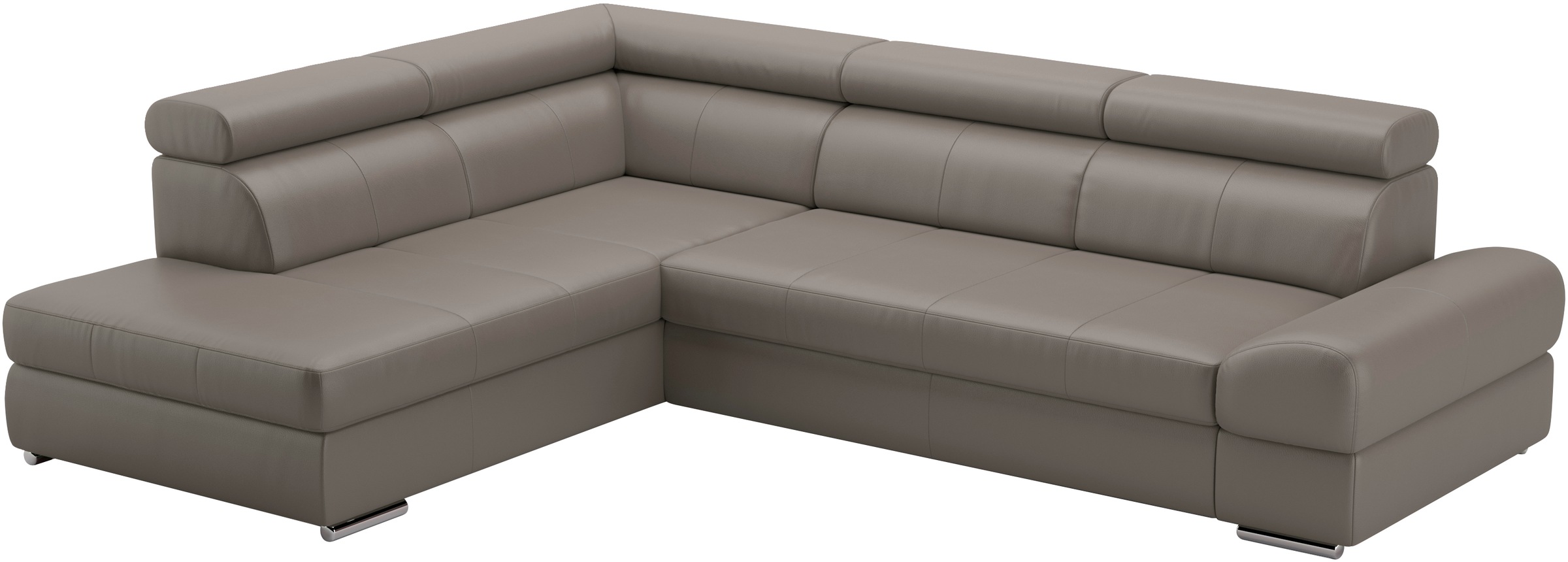 sit&more Ecksofa »Broadway L-Form«, mit verstellbaren Kopfteilen, wahlweise mit Bettfunktion