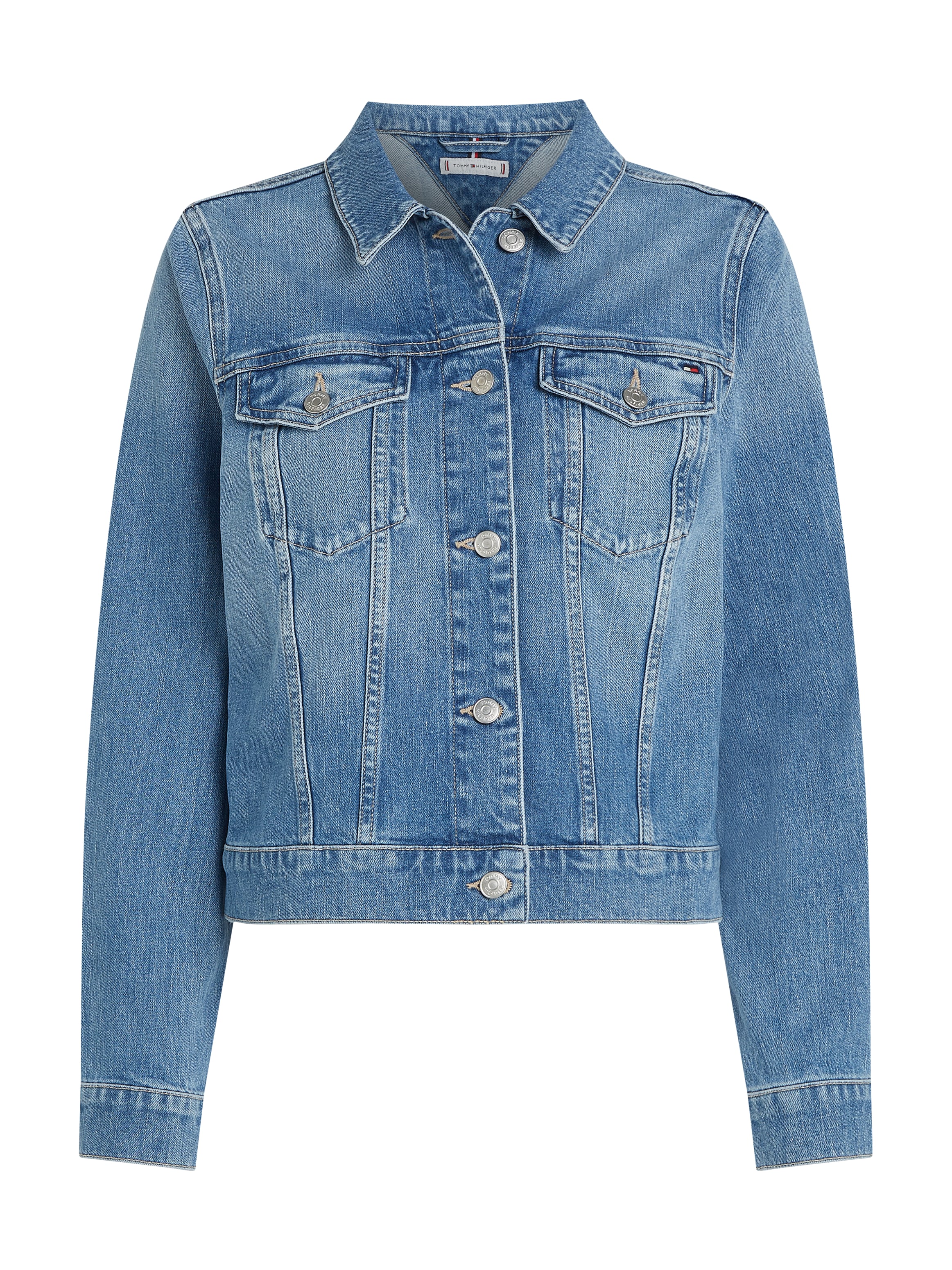 Tommy Hilfiger Jeansjacke »DNM SLIM JACKET UMA«, in blauer Waschung