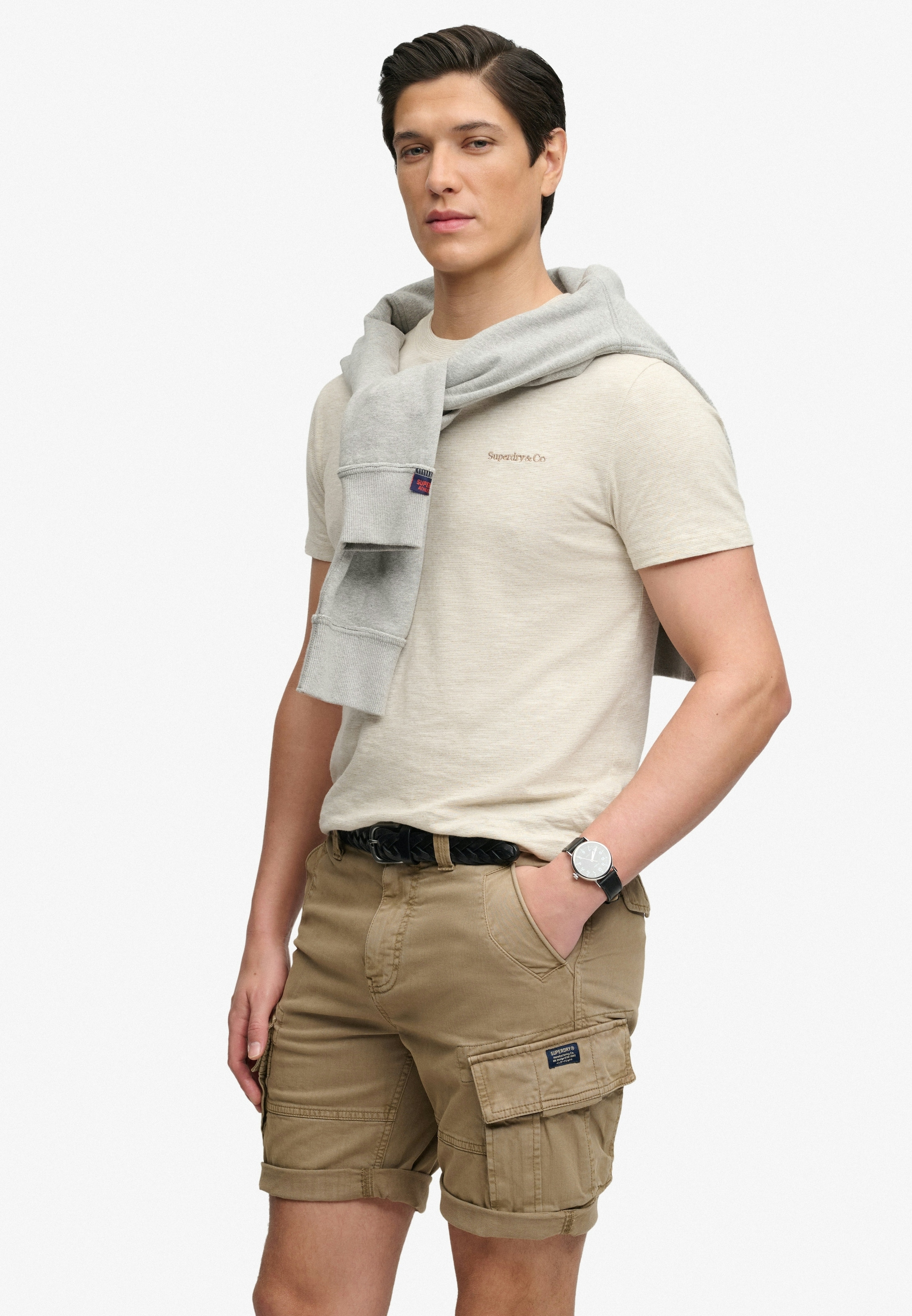Superdry Chinoshorts »UTILITY CHINO SHORT«  mit Baumwollmischung, Relaxed Fit, knielang, aus Webmaterial