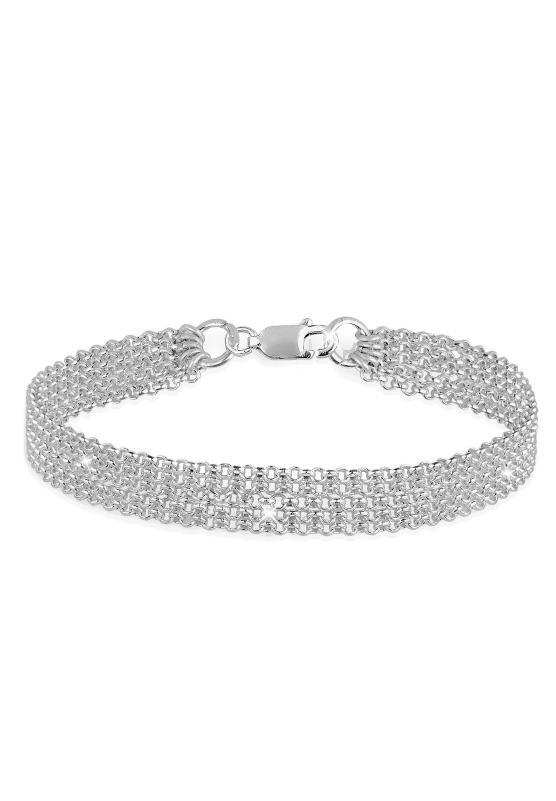 Bild von Elli Armband »Breit Glieder Basic Silber 925«