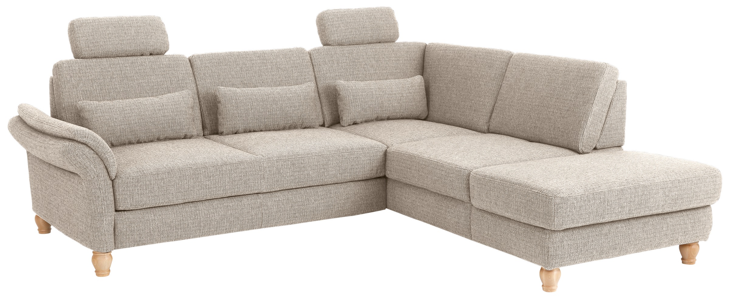 Home affaire Ecksofa »Palace L-Form«, incl. Sitztiefenverstellung, wahlweise mit Bettfunktion und Stauraum