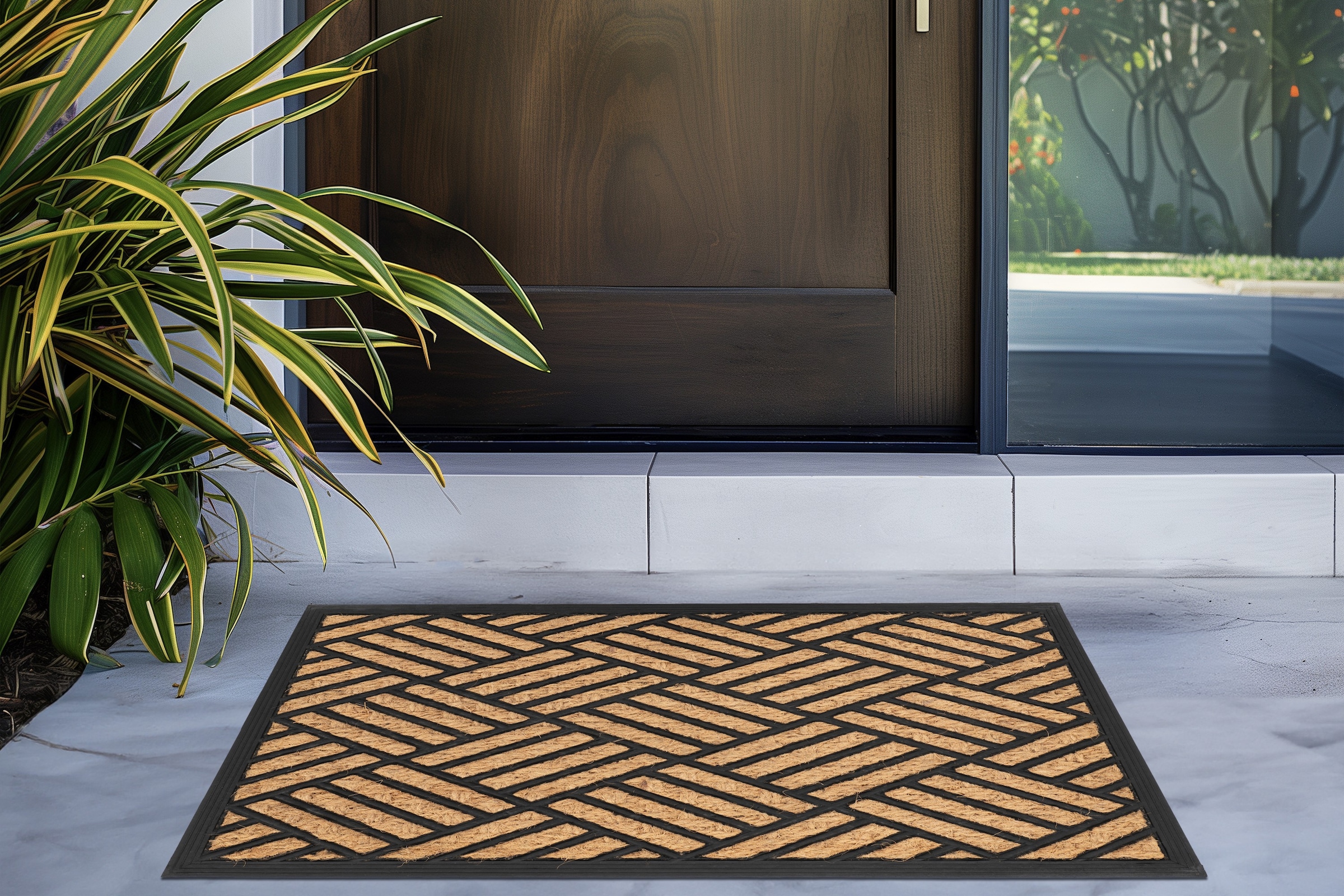 Kayoom Fußmatte »Entry 425« rechteckig 11 mm Höhe Türmatte, Kokos Gummi, Eingang