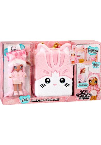 Puppenmöbel »3-in-1 Backpack Bedroom Series 3 Playset - Pink Kitty«, Na!Na!Na! Surprise