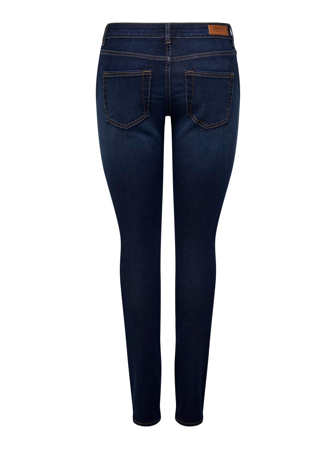 ONLY Skinny-fit-Jeans »ONLHUSH MID SK VIS BUTTON DNM BOX X«