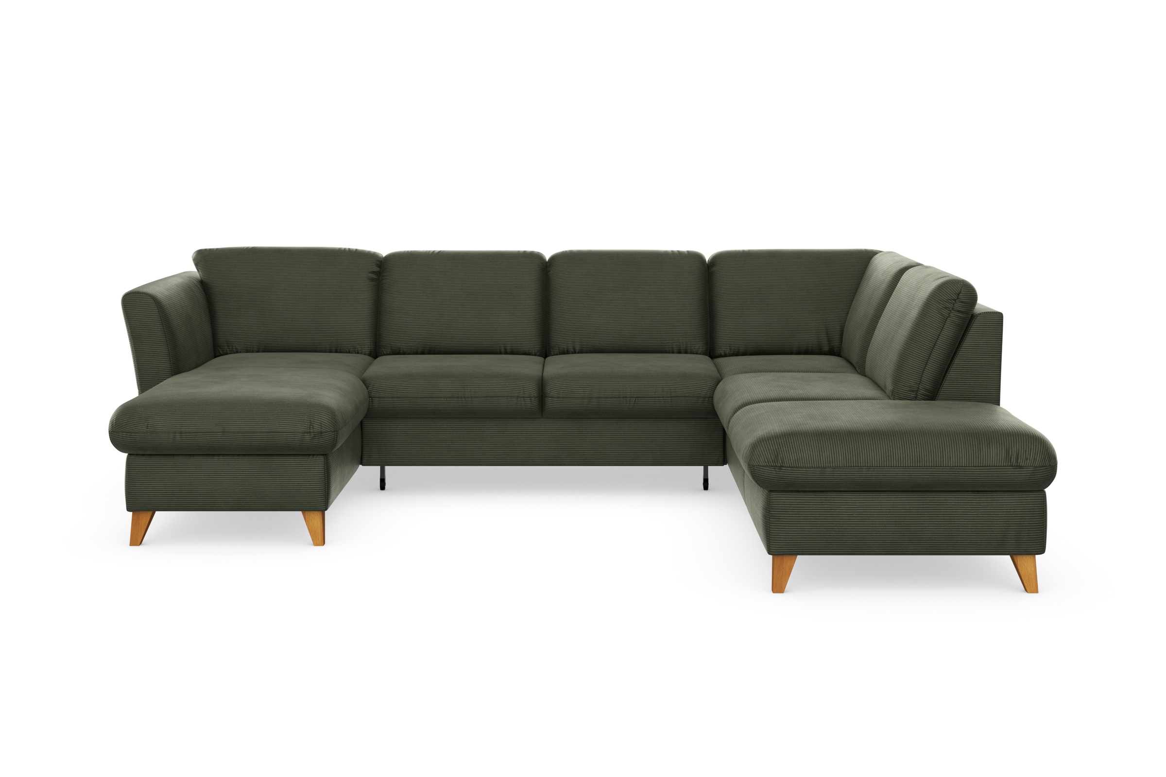 Home affaire Wohnlandschaft »Trelleborg U-Form« wahlweise mit Bettfunktion günstig online kaufen