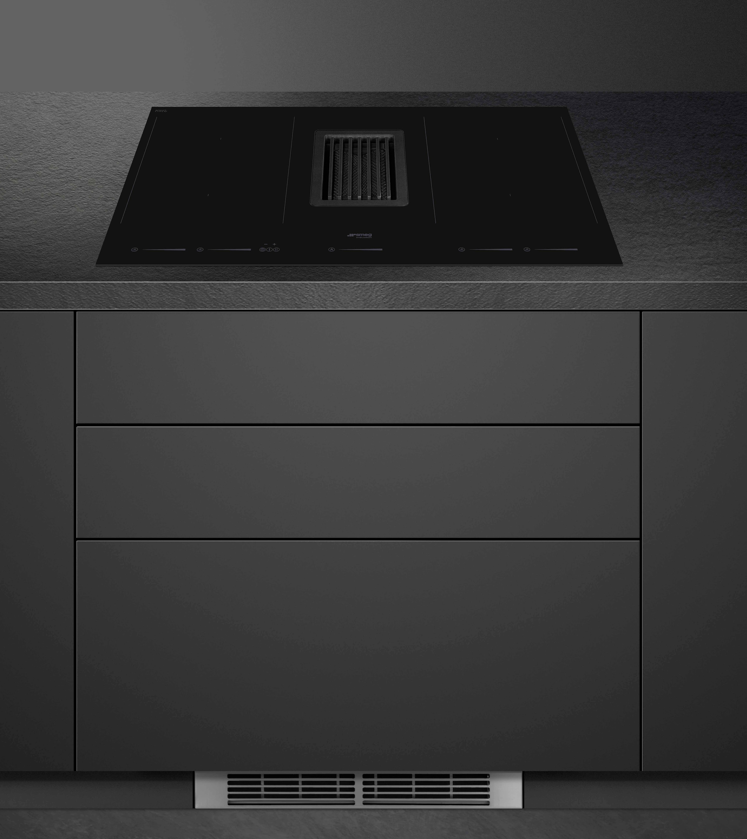 Smeg Kochfeld mit Dunstabzug »HOBD682D1«