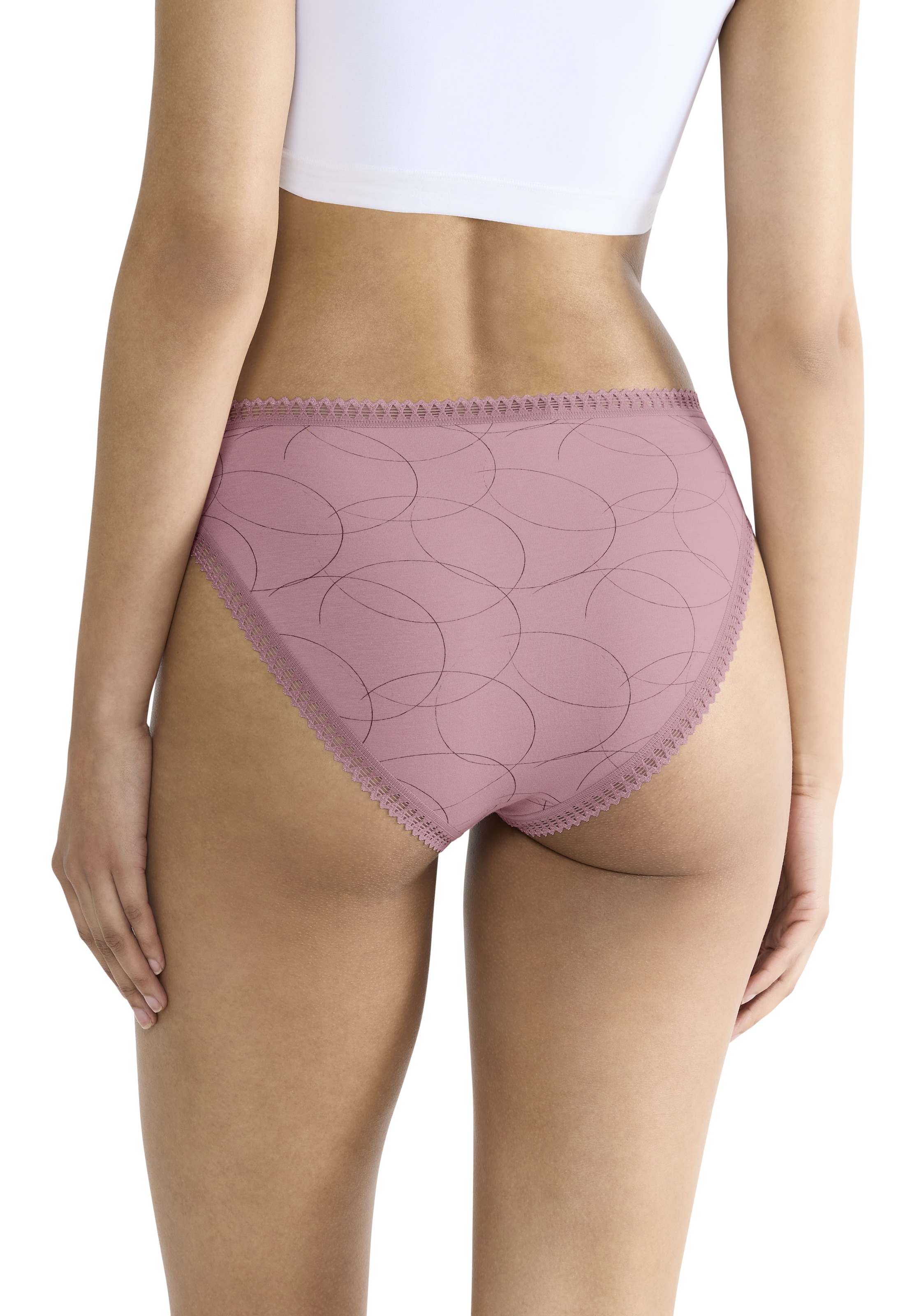 sloggi Slip »GO Crush High leg C3P«, (3er Pack), mit Spitzendetails