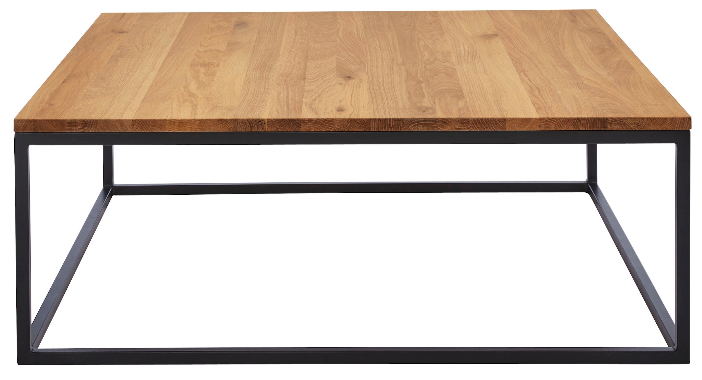 Home affaire Couchtisch »Voorst«, aus massiver Eiche und Metallgestell