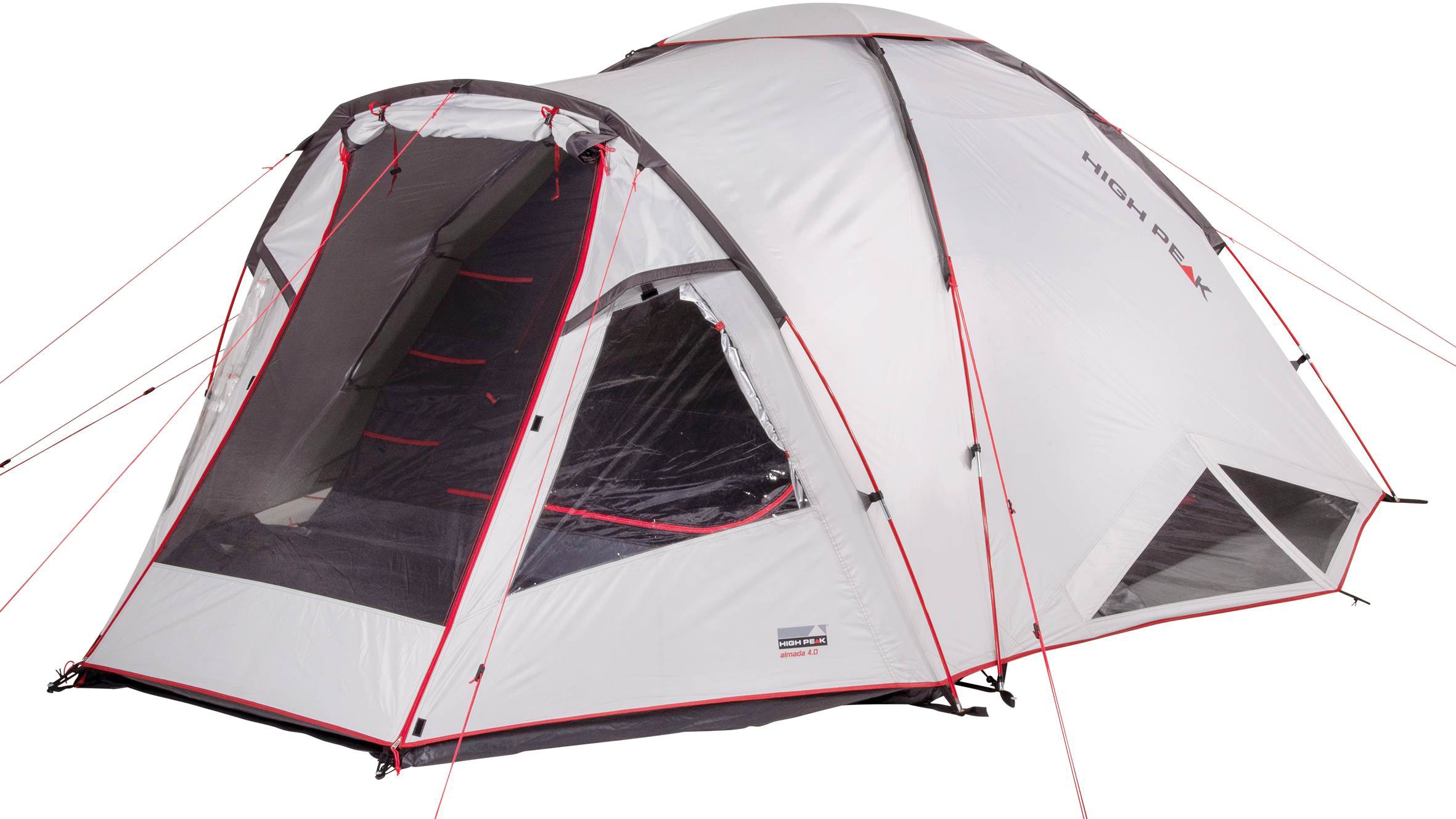 High Peak Kuppelzelt »Zelt Almada 4.0«, 4 Personen, (mit Transporttasche)