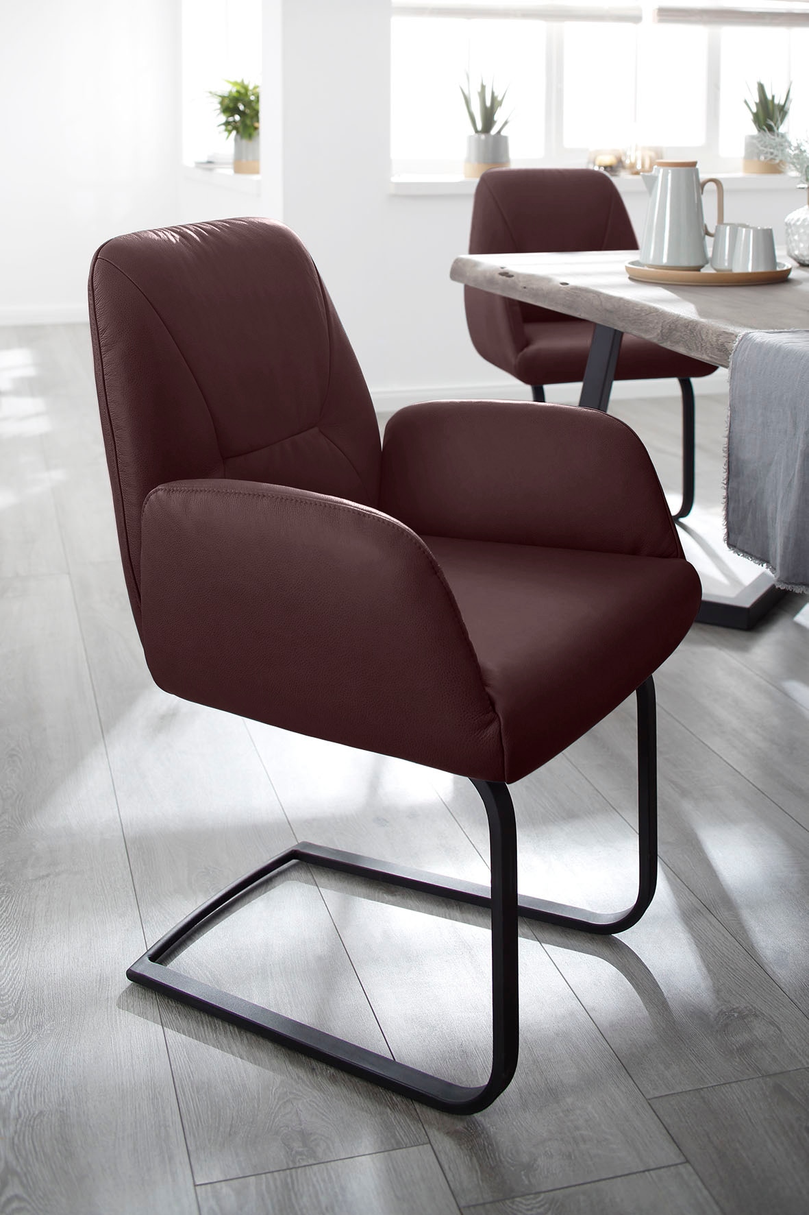 W.SCHILLIG Freischwinger »ole« () Gestell in Schwarz pulverbeschichtet günstig online kaufen