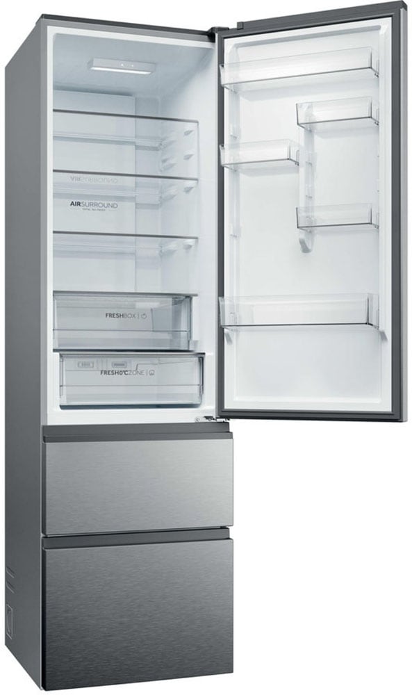 Haier Kühl-/Gefrierkombination »HTR3620CNMP« 205 cm hoch 59,5 cm breit Easy Access-Gefrierschubladen: Alles schnell gefunden