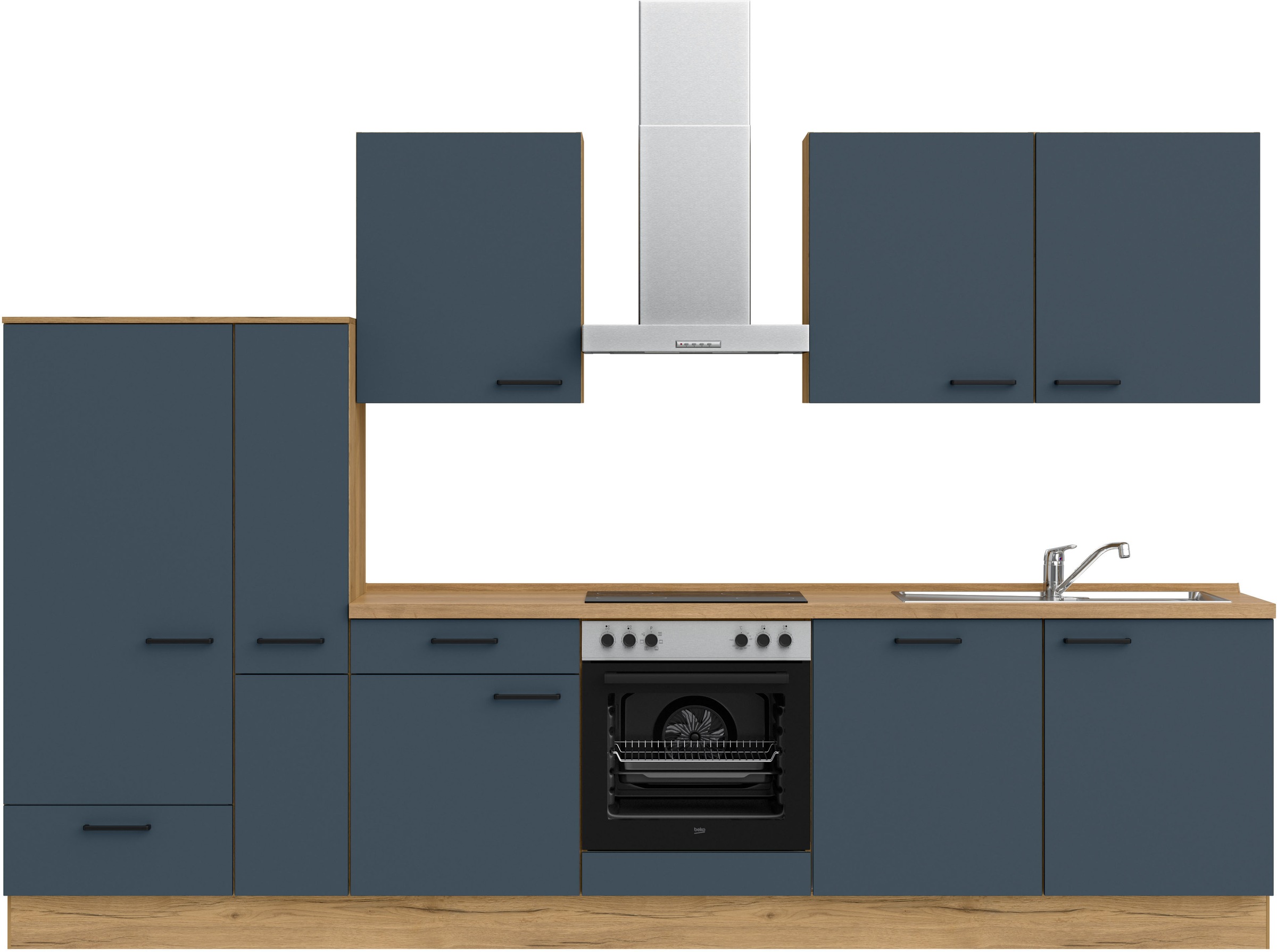 nobilia® Küchenzeile »"Easytouch I"« vormontiert, Ausrichtung wählbar, Brei günstig online kaufen