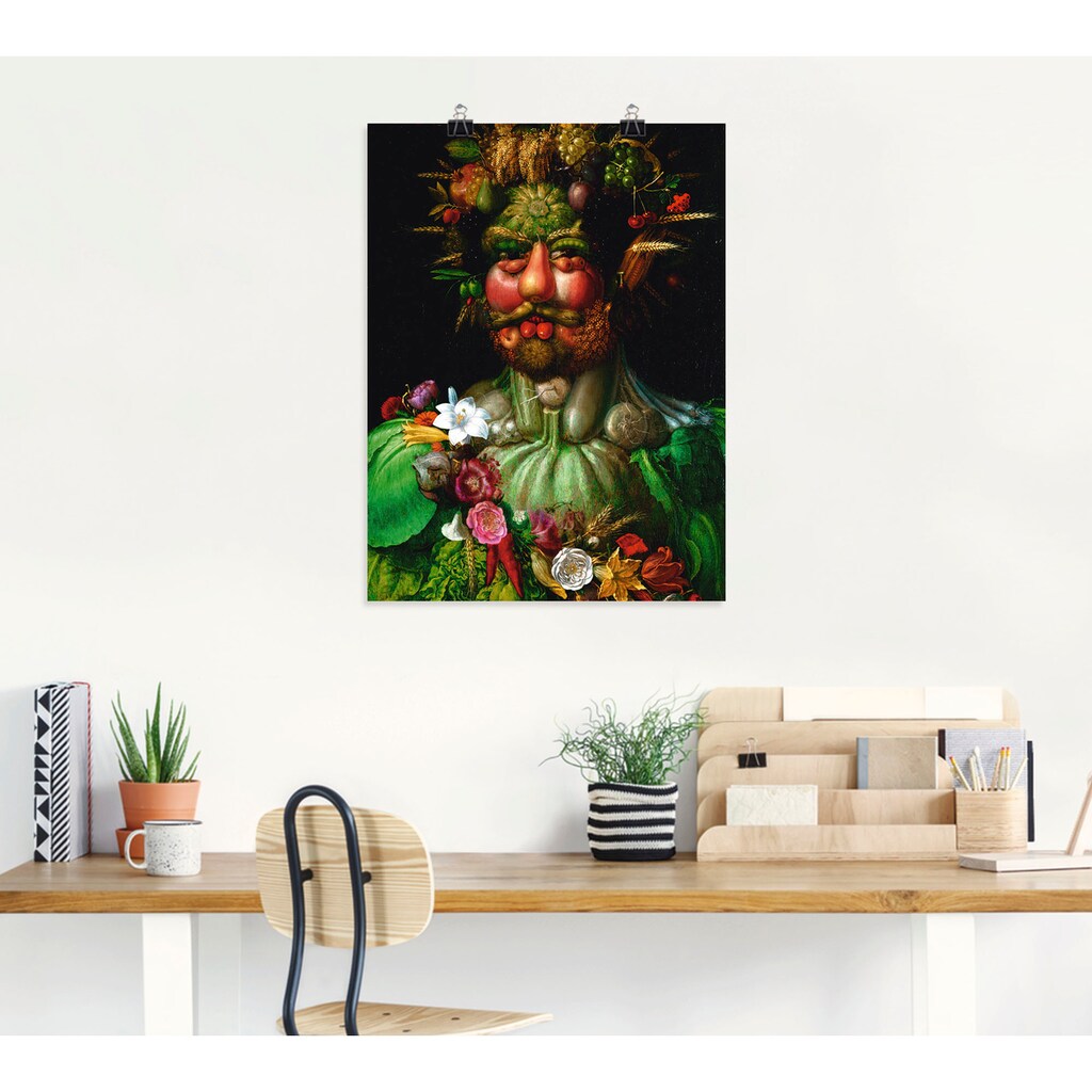 Artland Wandbild »Vertumnus (Kaiser Rudolf II.). 1590«, Porträts, (1 St.)