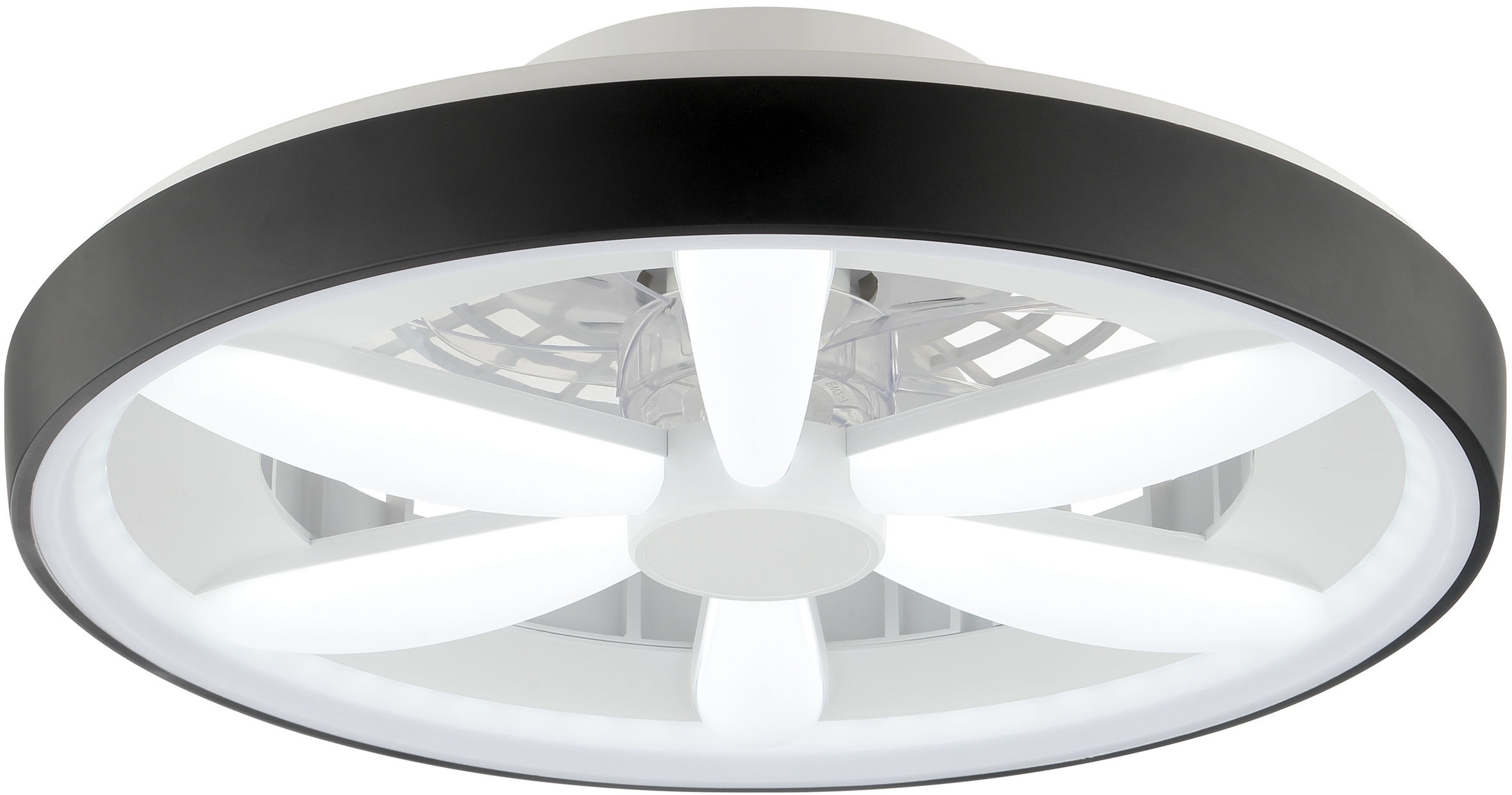 Brilliant LED Deckenleuchte »Gaiano«, 1 flammig, Ø 48cm mit Ventilator, 6400 lm, dimmbar, RGB, 2700-6500 K