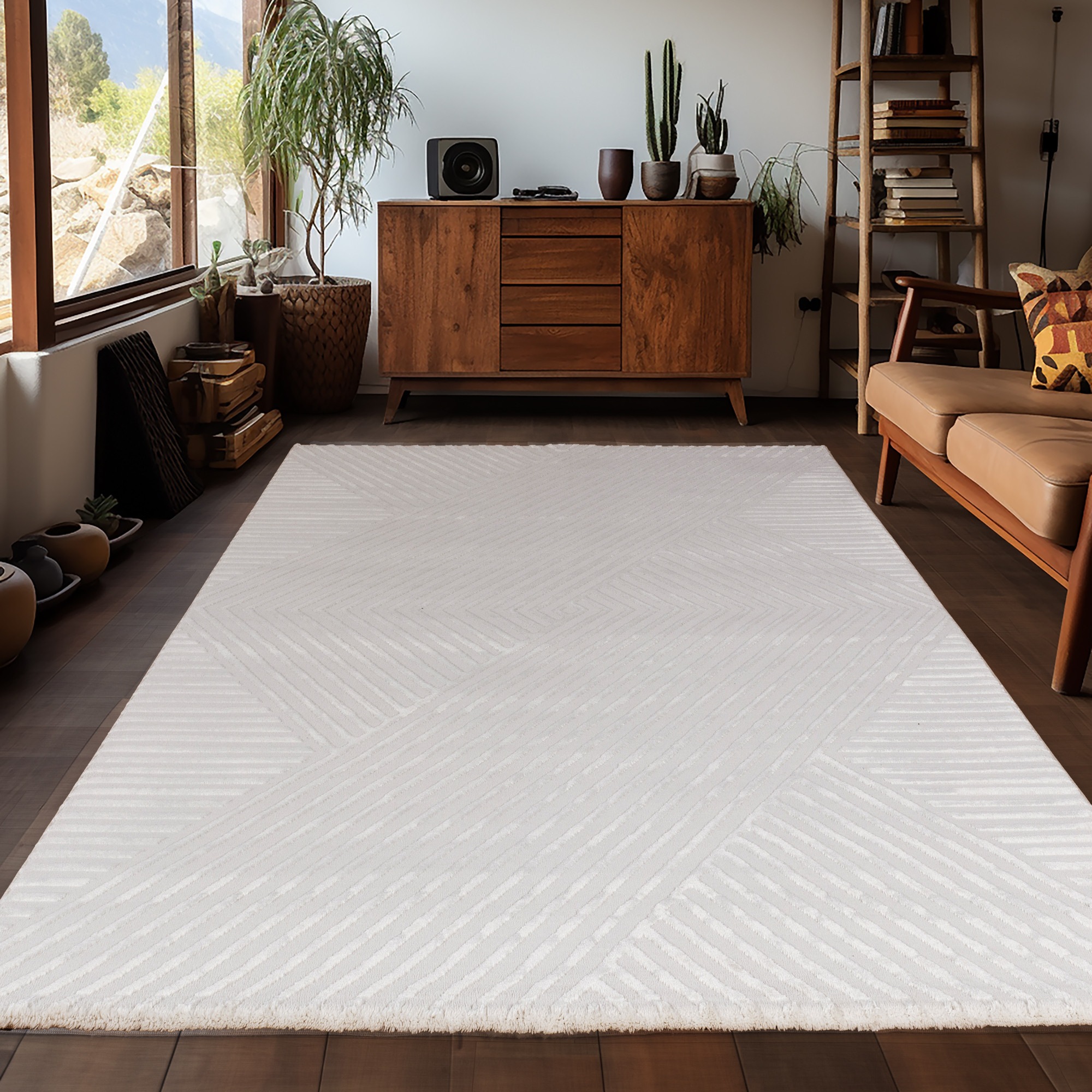 Ayyildiz Teppiche Teppich »Sahara 1115« Rechteckig 12 Mm Höhe Läufer / Pflegeleicht / Strapazierfähig / Trend Colors/ Wohnzimmer