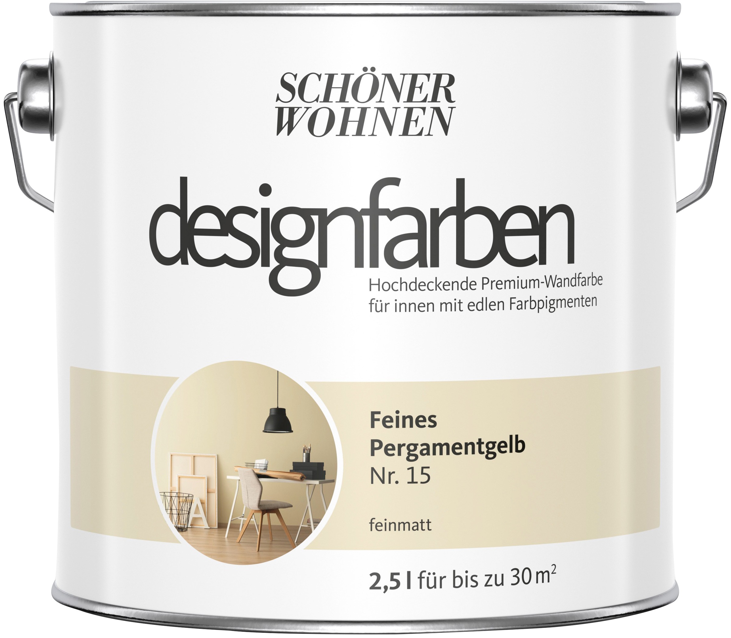 SCHÖNER WOHNEN-Kollektion Wand- und Deckenfarbe »Designfarben«, Feines Pergamentgelb... kaufen