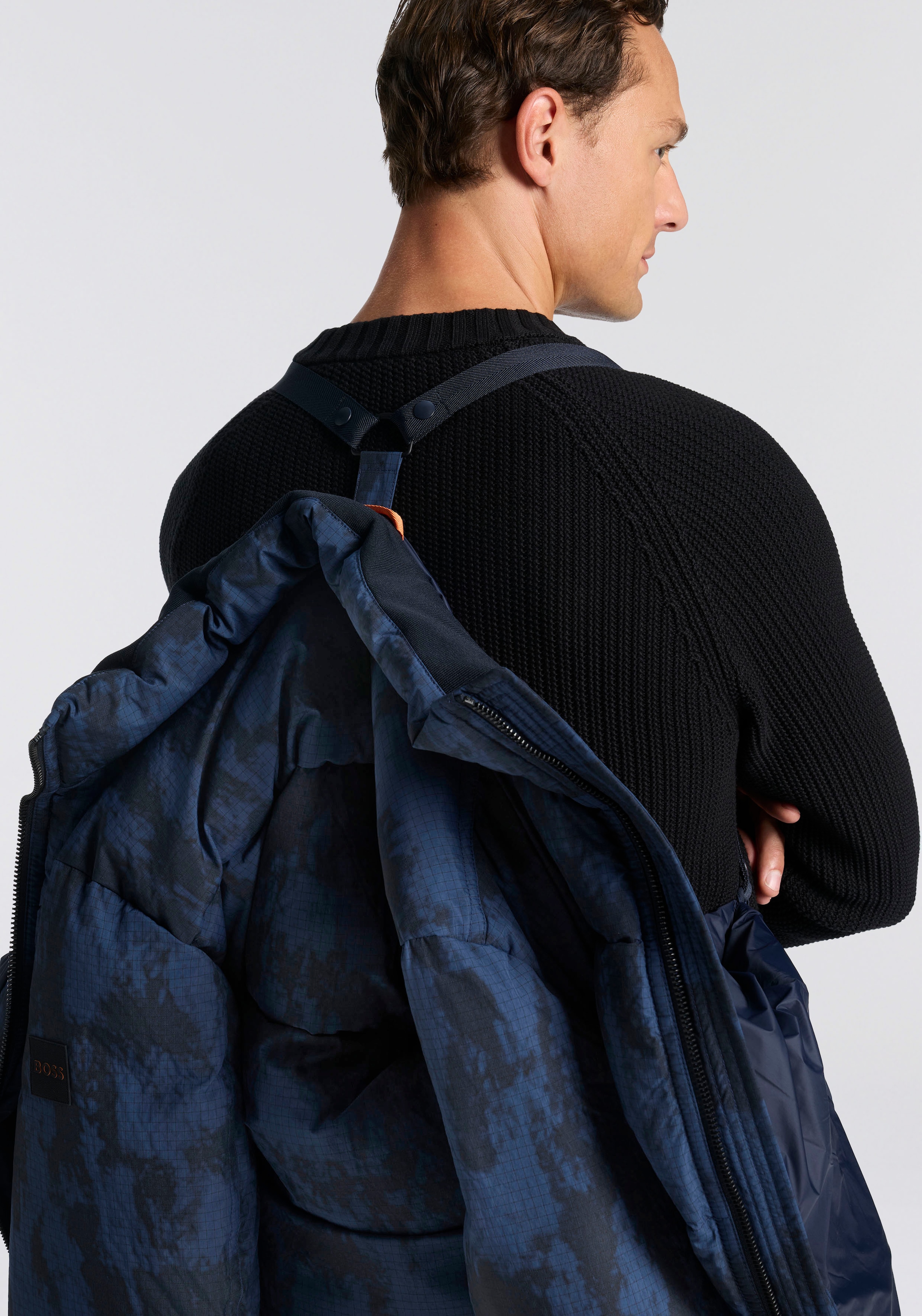 BOSS ORANGE Steppjacke »Oshin« Stehkragen, Rippbündchen