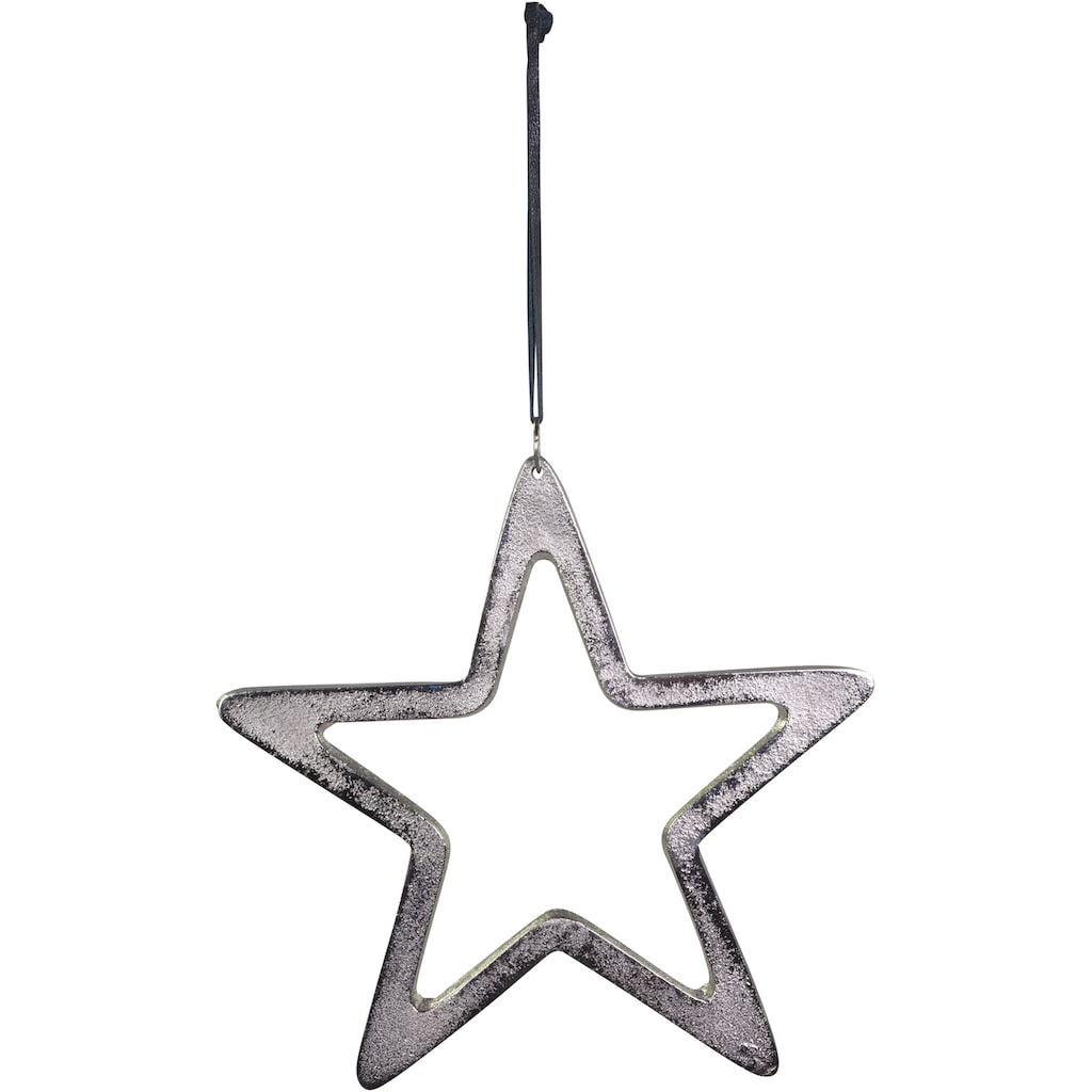 andas Dekostern »Weihnachtsstern, Haakon, Weihnachtsdeko«, (2 St.), aus Aluminium, in Sternform