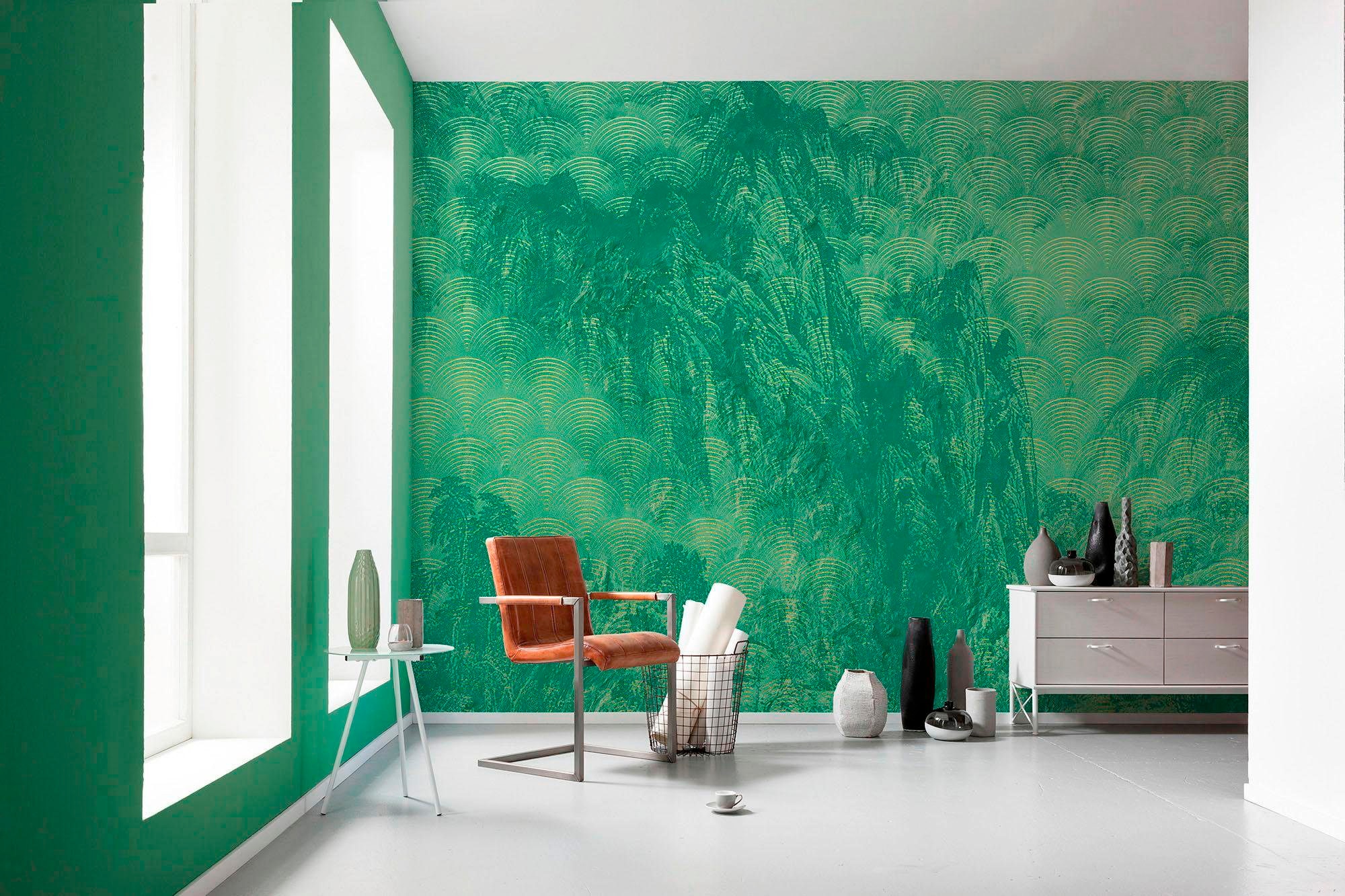 Komar Vliestapete »Digitaldruck Vlies - Montagnes - Größe 400 x 280 cm«, bedruckt, Wohnzimmer, Schlafzimmer