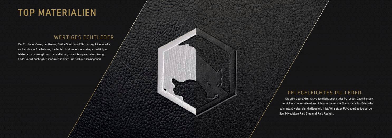 Joule Performance Gaming-Stuhl »Alcantara«, WERTIGES ECHTLEDER