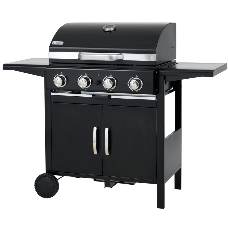 TEPRO Gasgrill »Mayfield 4« mit 4 Edelstahl-Brennern, Grillfläche: ca. 58x44 cm schwarz