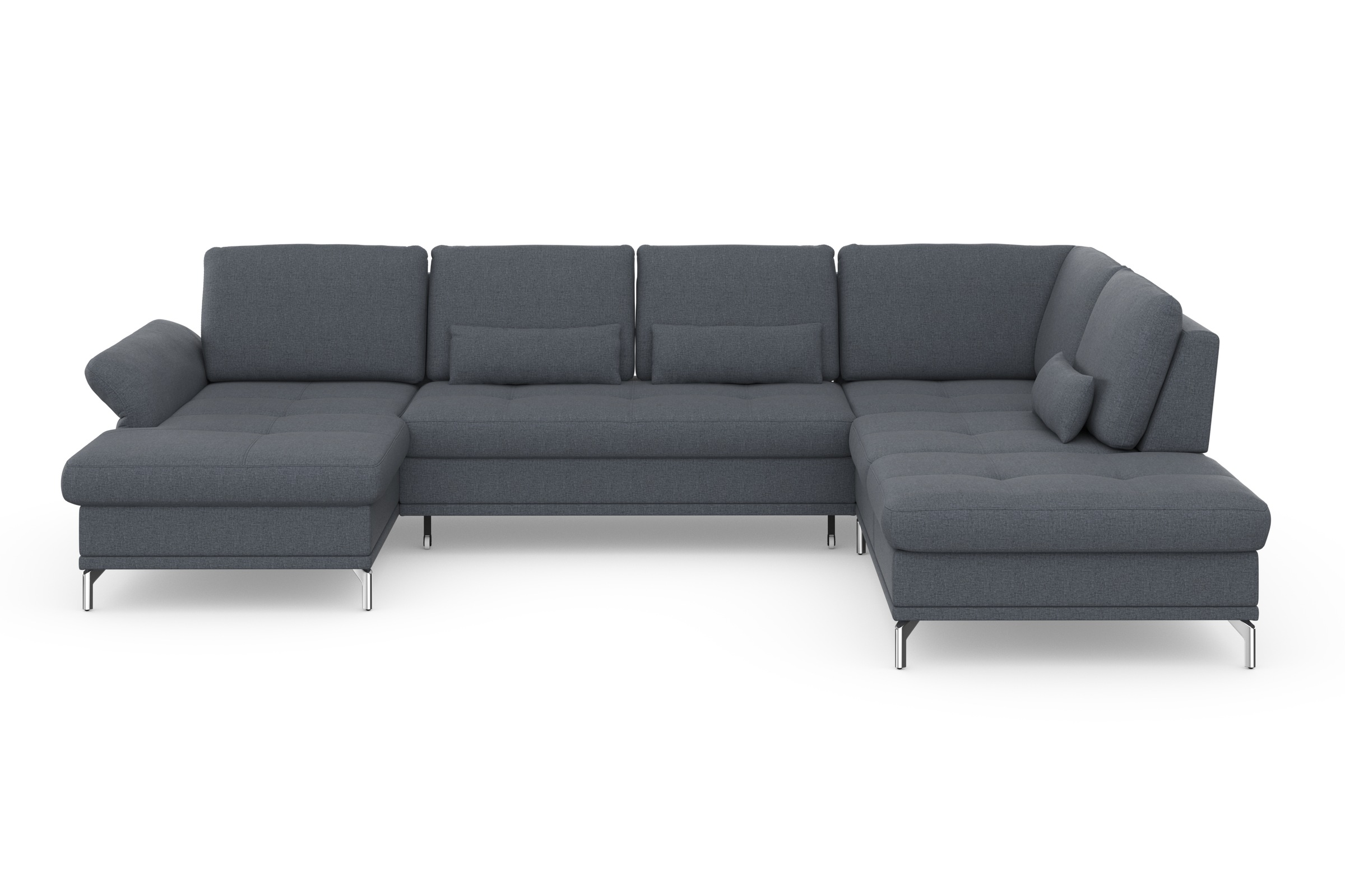 Home affaire Wohnlandschaft »Palm Beach U-Form« Federkern, mit Sitztiefenve günstig online kaufen