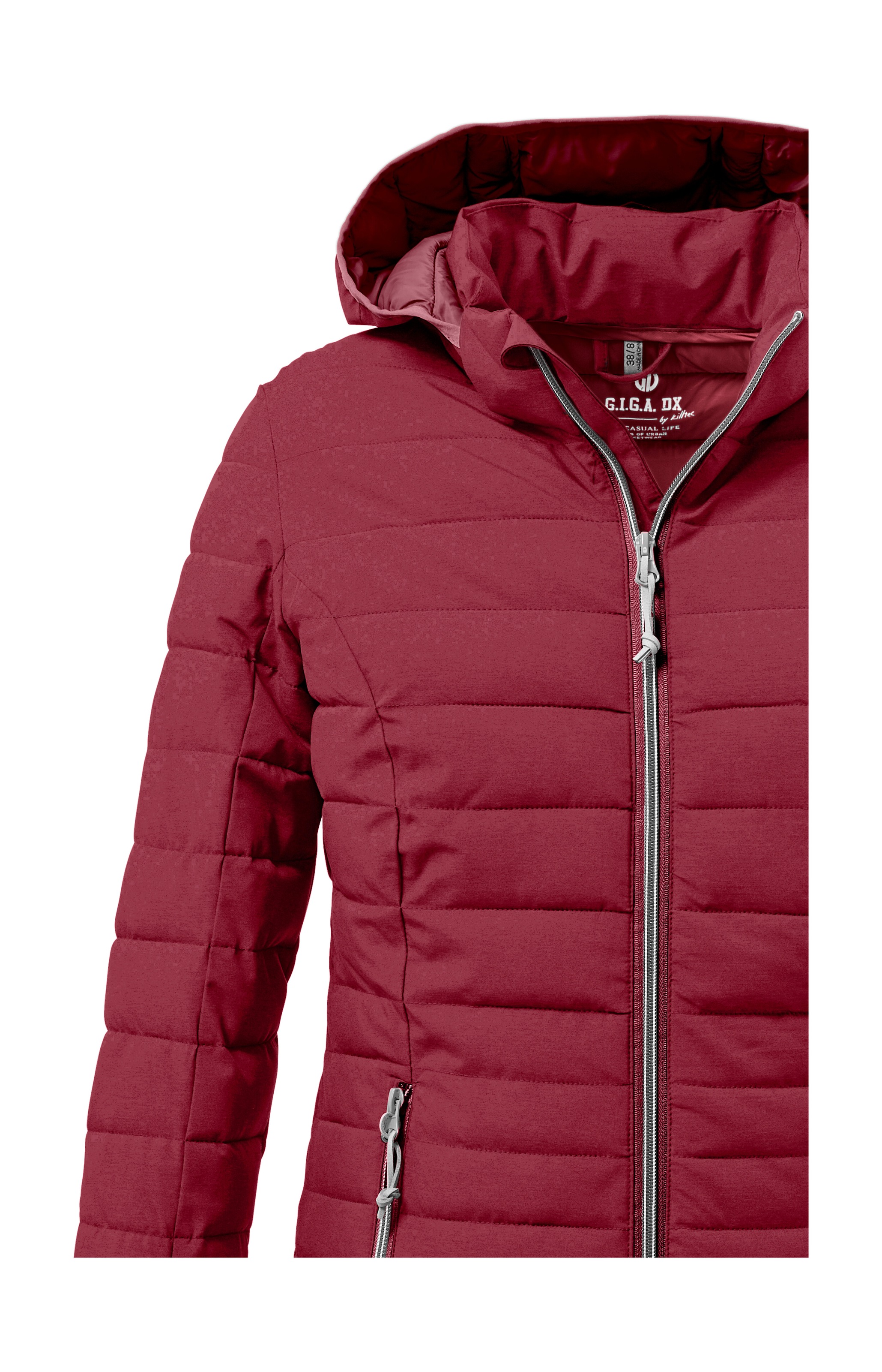 G.I.G.A. DX by killtec Steppjacke »Uyaka«, Leichte, wasserabweisende Damenjacke mit abzippbarer Kapuze