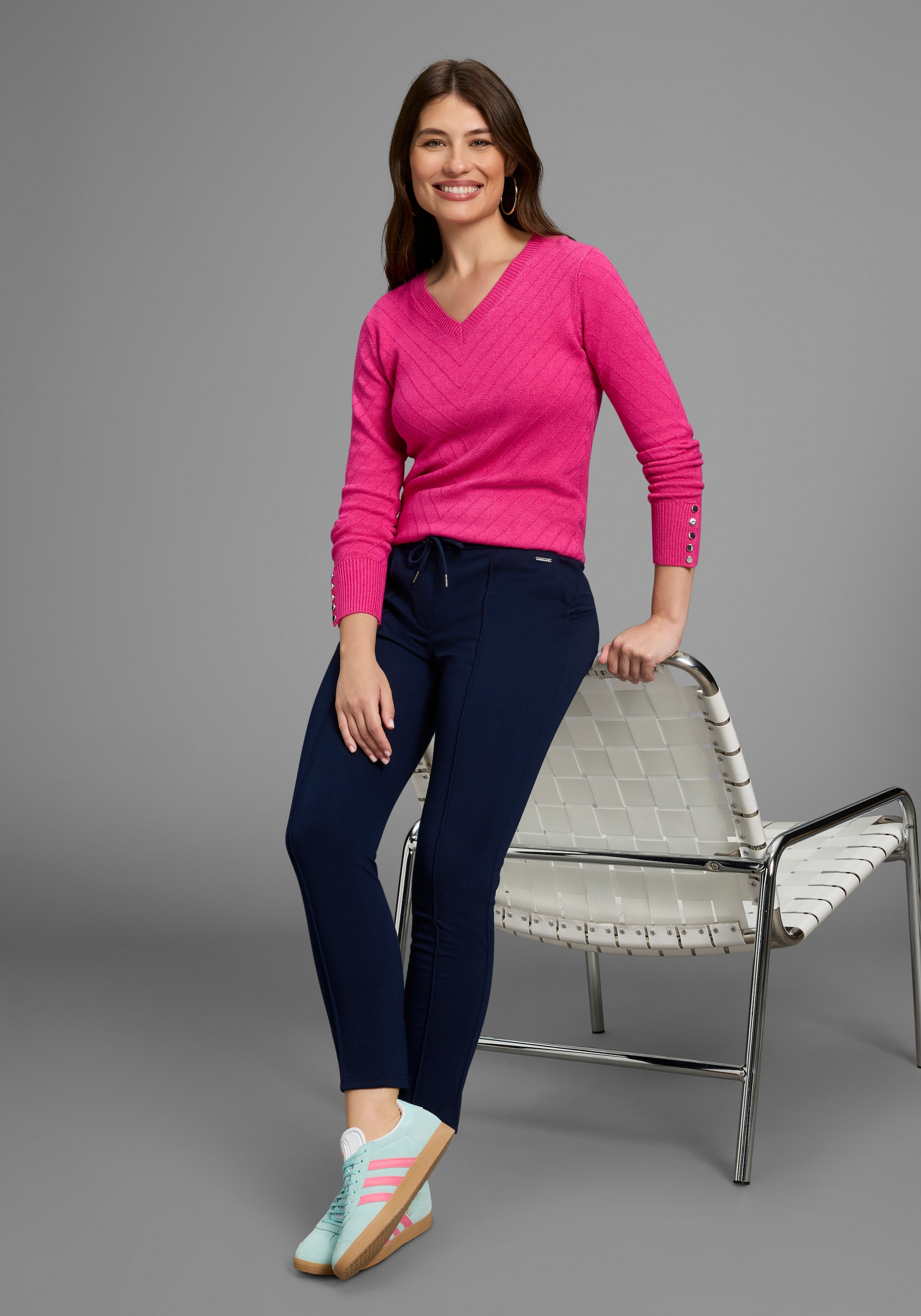 Laura Scott Jogger Pants  aus bequemer, elastischer Ware in edlem, sportivem Look