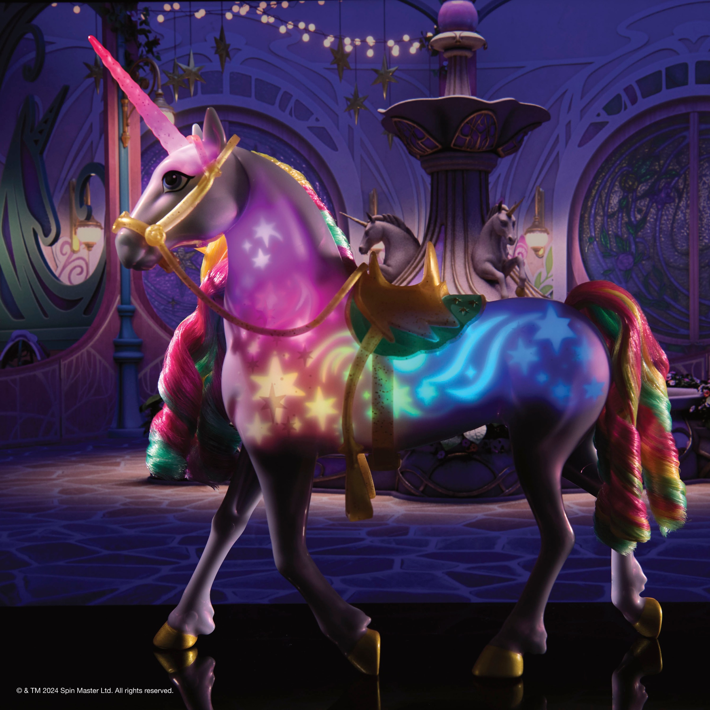 Spin Master Anziehpuppe »Unicorn Academy - Interactive Rainbow Light-Up Wildstar«, mit Leuchteffekt