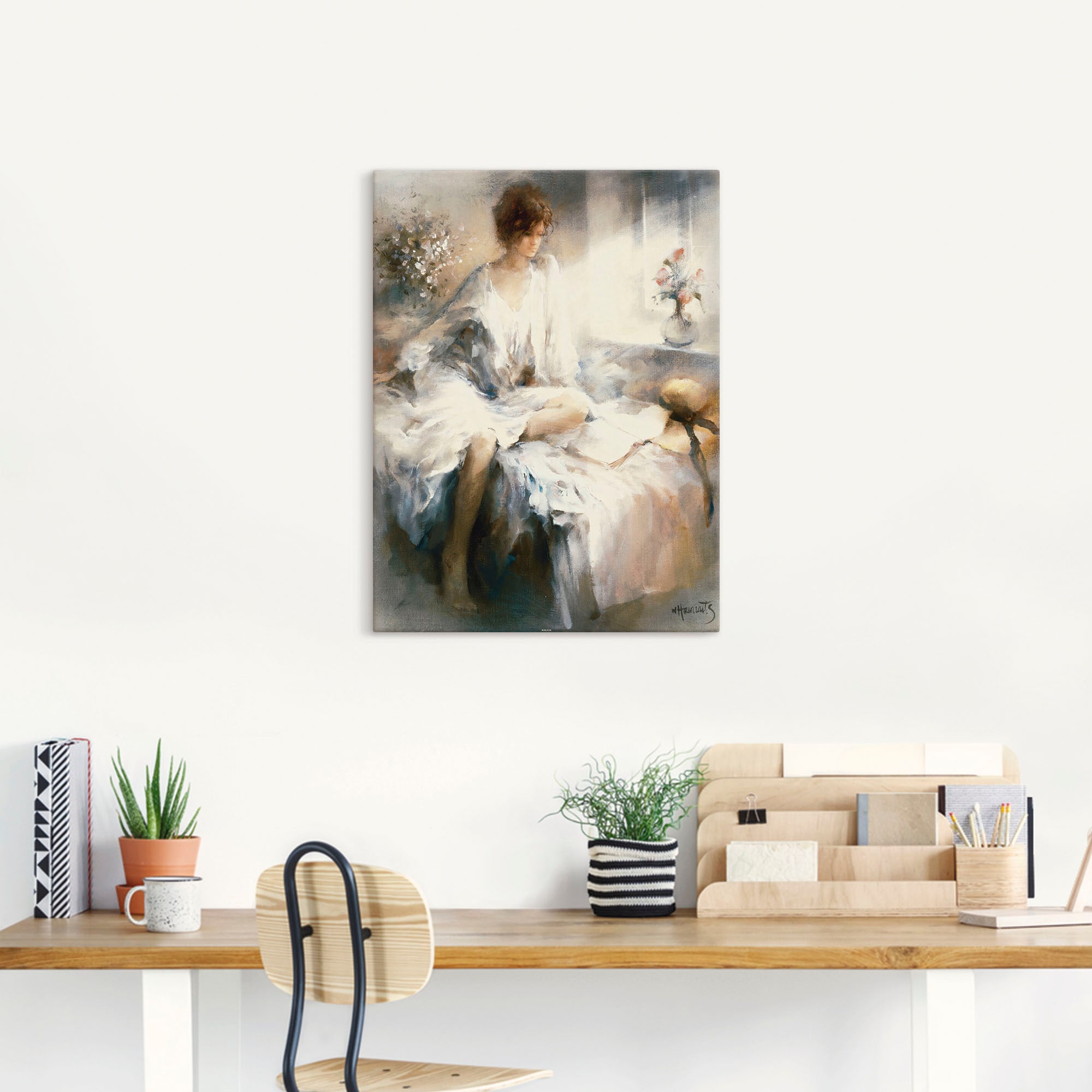 Artland Wandbild »Meditation«, Frau, (1 St.), als Leinwandbild, Poster in verschied. Größen
