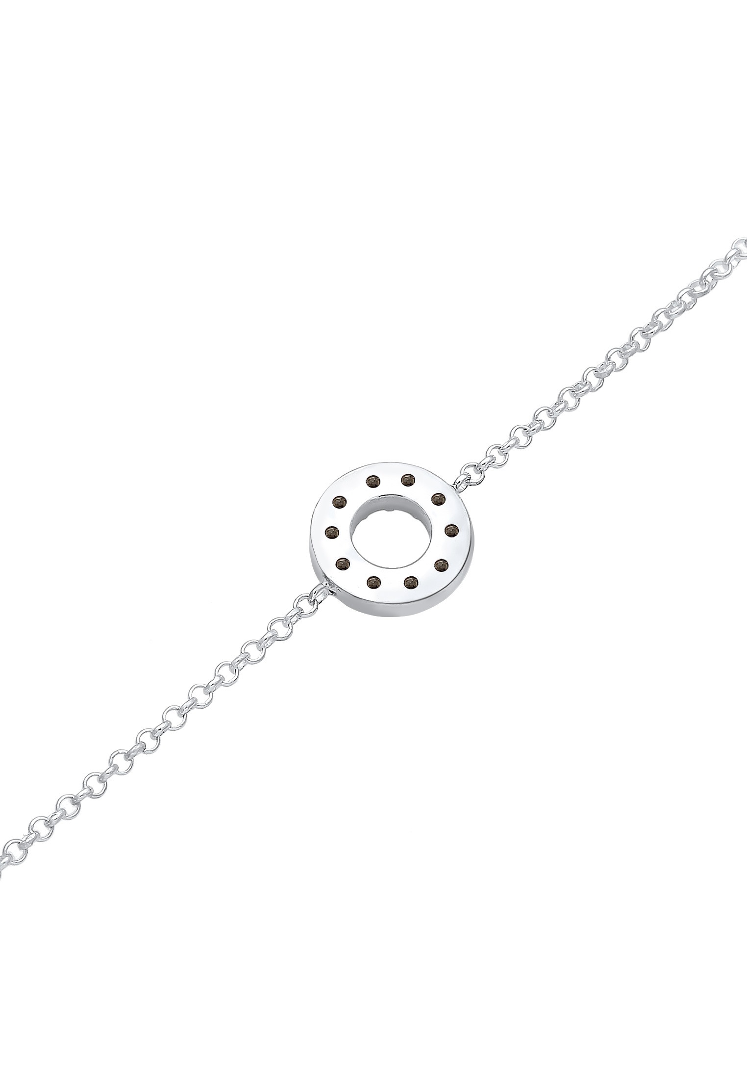 Elli Armband »Kreis Glas Kristalle Weiß 925 Sterling Silber«