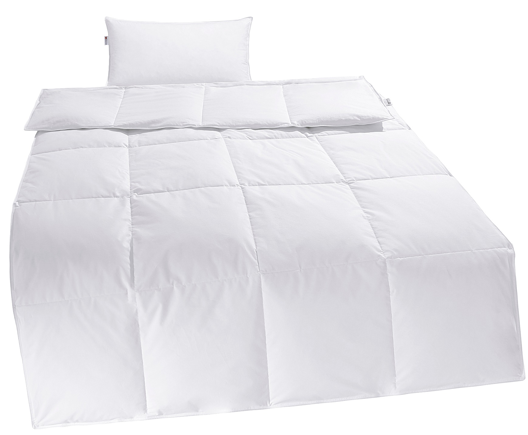 my home Daunenbettdecke + Kopfkissen »Cyra Set, Bettdecke 135x200 & 155x220 günstig online kaufen