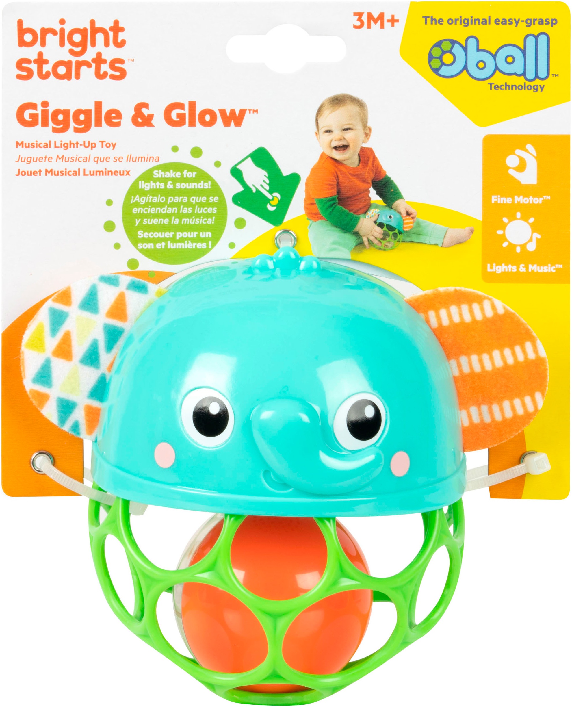Bright Starts Lernspielzeug »Giggle & Glow Musical Light-Up Toy«, mit Licht und Sound