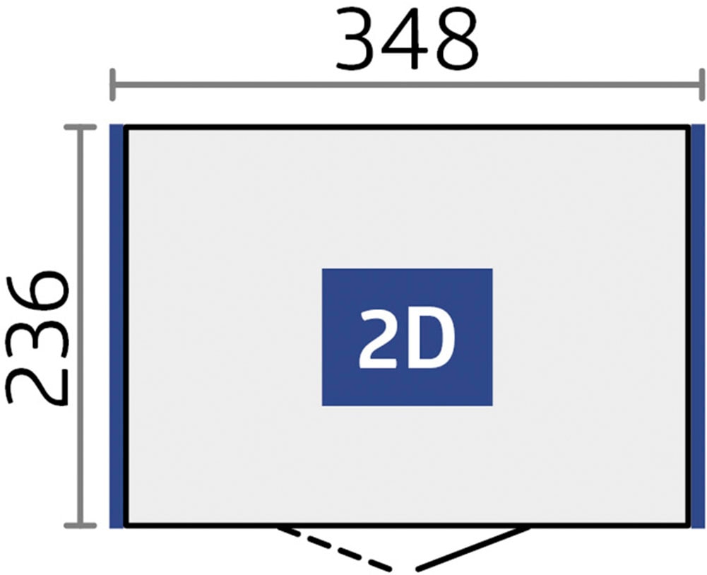 Biohort Gerätehaus »NEO Gr. 2D, verschiedene Farben« stylisches Gartenhaus mit Flachdach
