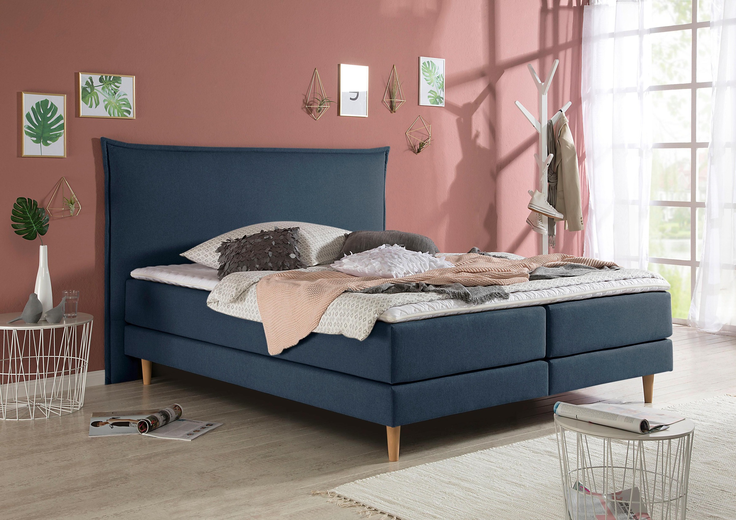 andas Boxspringbett »Kiruna«, in 4 Breiten, 3 Matratzenarten, bis zu 3 Härt günstig online kaufen