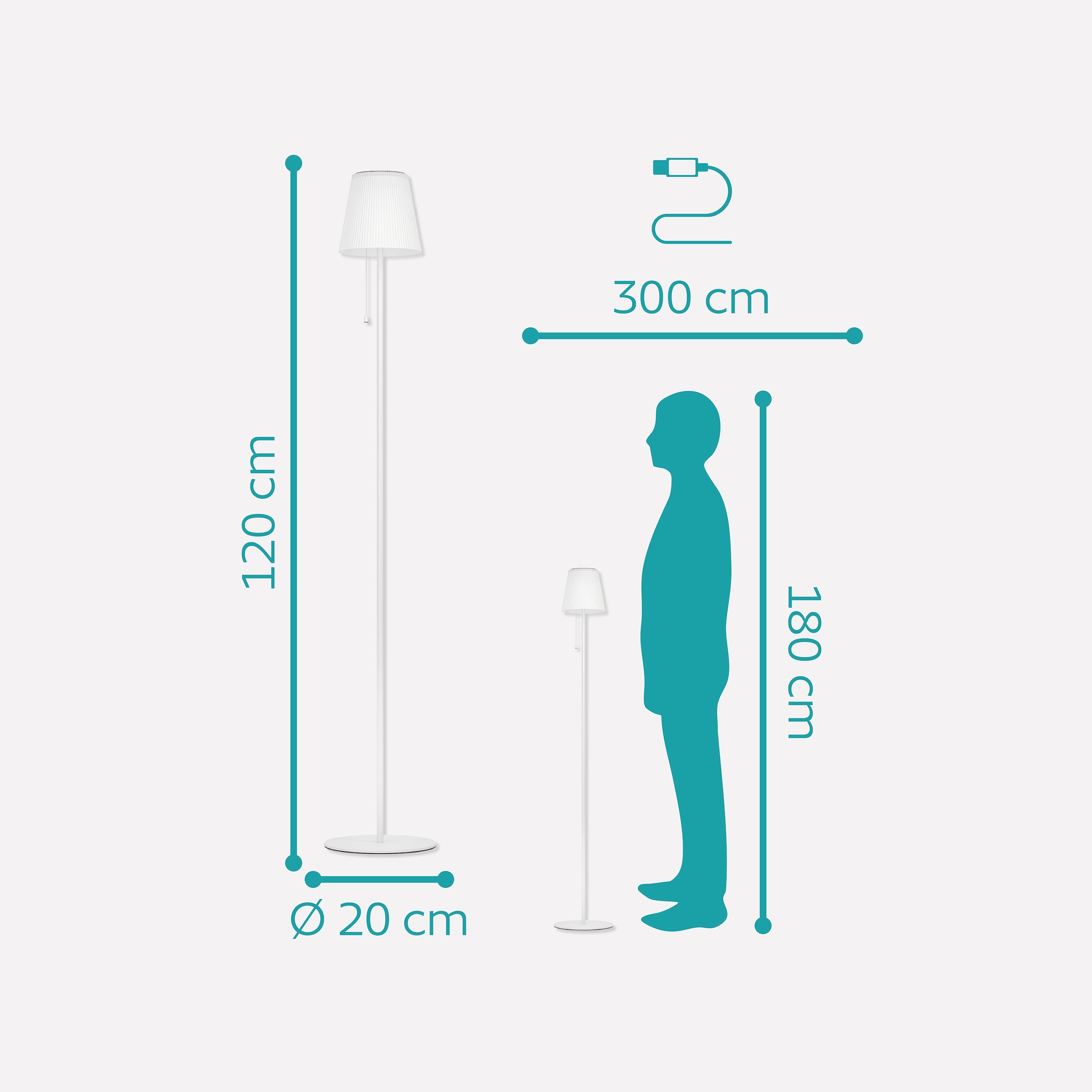 EGLO Stehlampe »SCORDIANO-L Stehlampe - Stahl - SOLAR-LED - 2,3W - IP44« LED-Modul 1 Stk. Kaltweiß | Neutralweiß | Warmweiß Standleuchte, Leselampe, Wohzimmer, Schlafzimmer, H120 x Ø13 cm