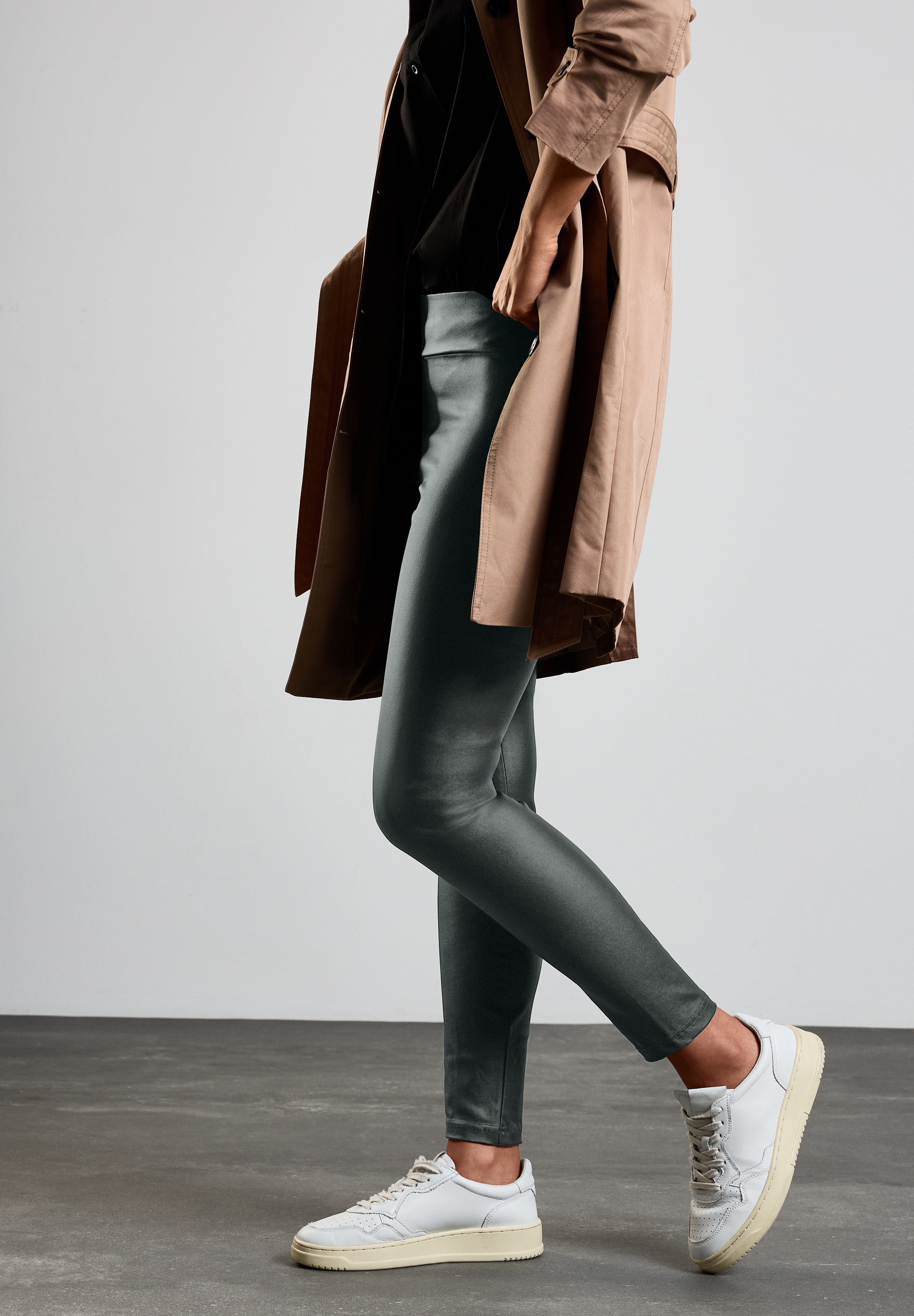 STREET ONE Leggings, in Lederoptik