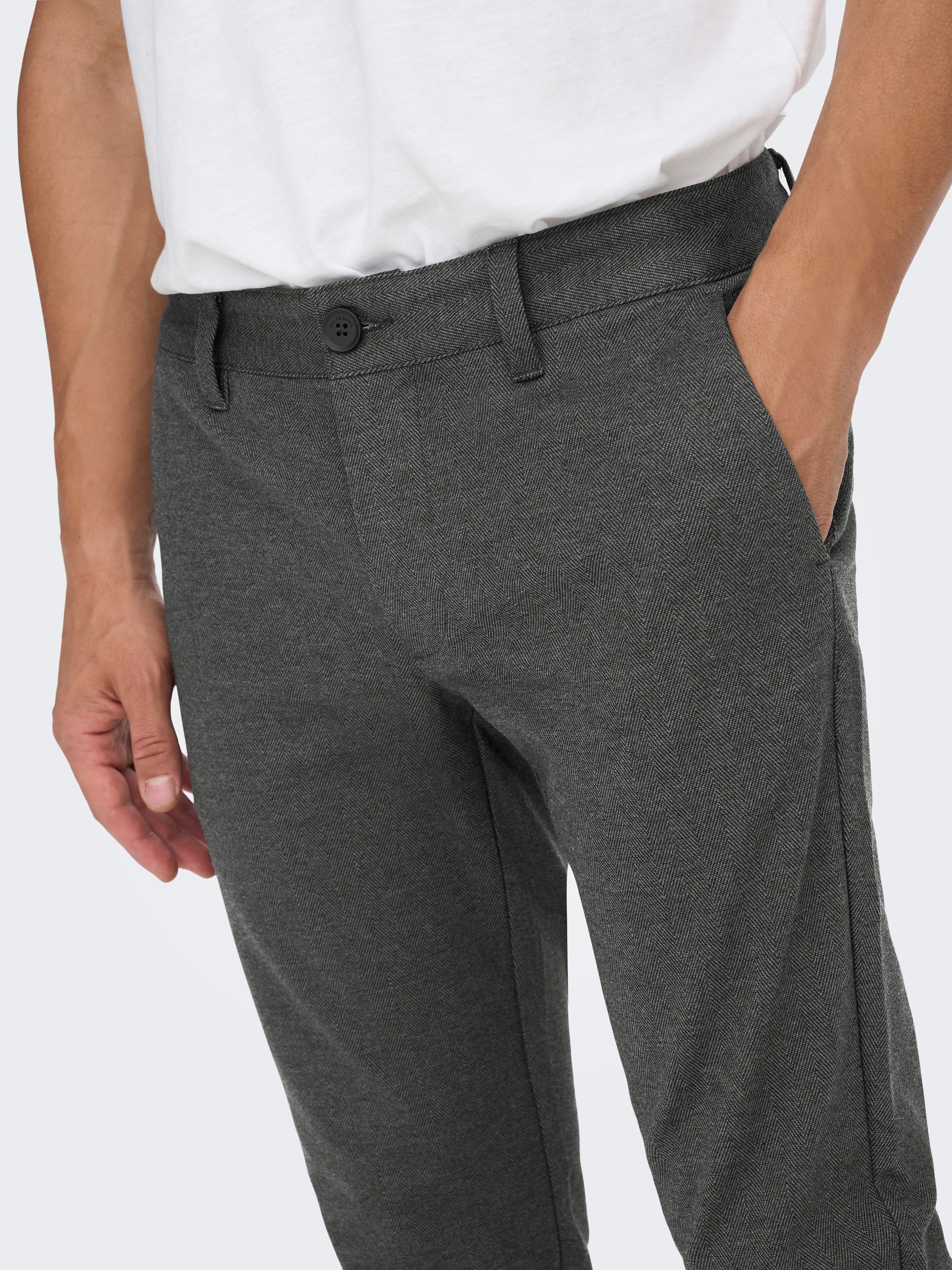 ONLY & SONS Stoffhose  mit leichtem Strukturmuster