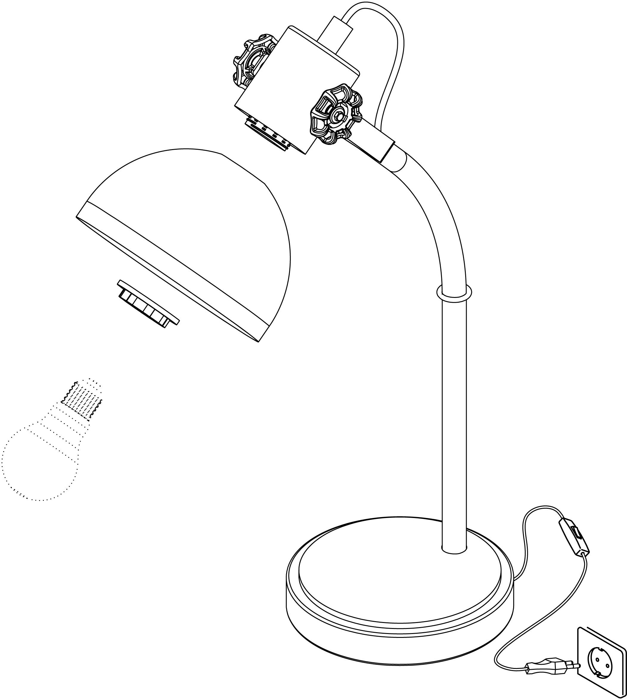 EGLO Tischleuchte »LUBENHAM« E27